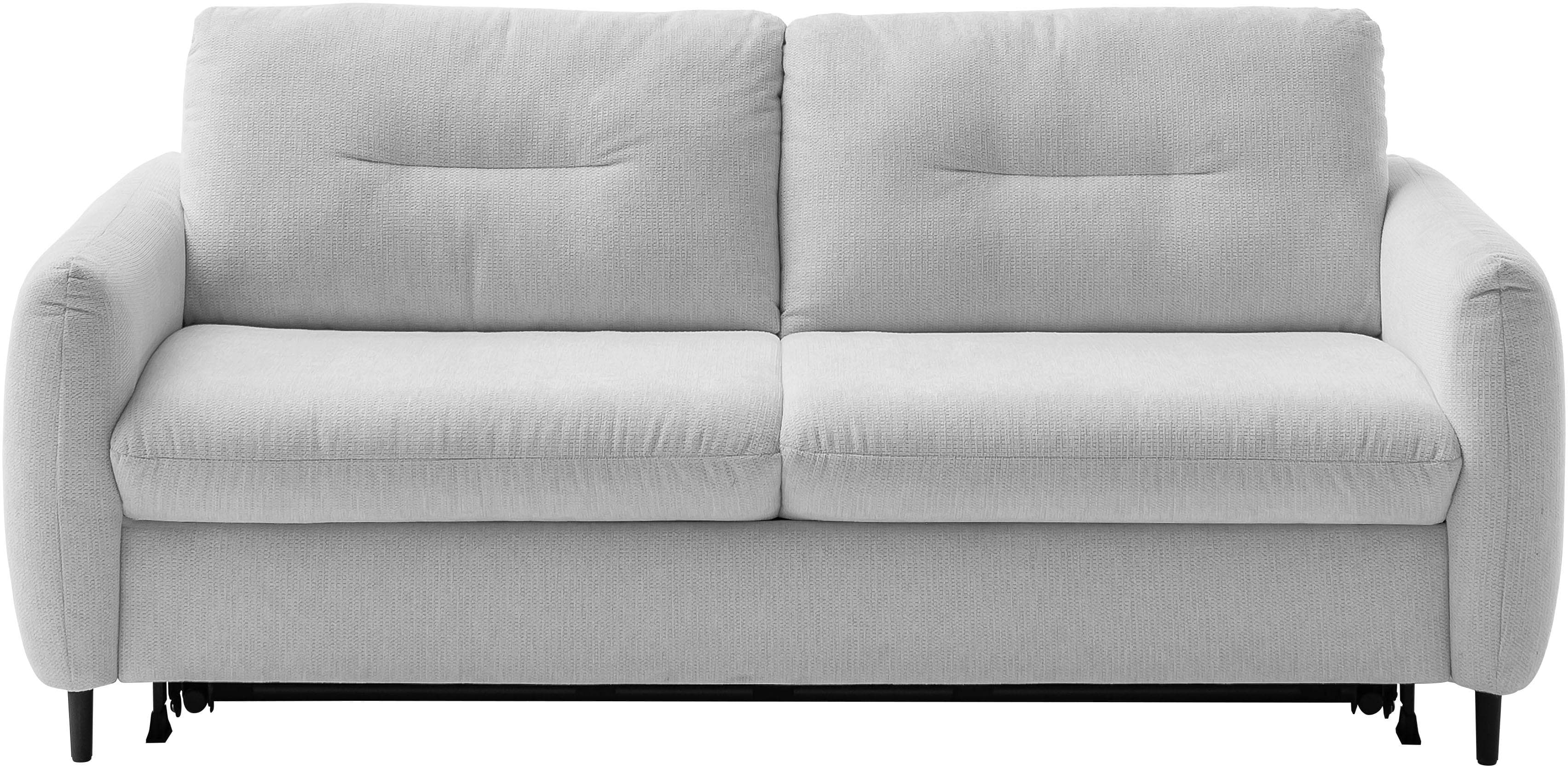 Home Affaire 2,5-Sitzer Clevina Schlafsofa Kaltschaummatratze Silber