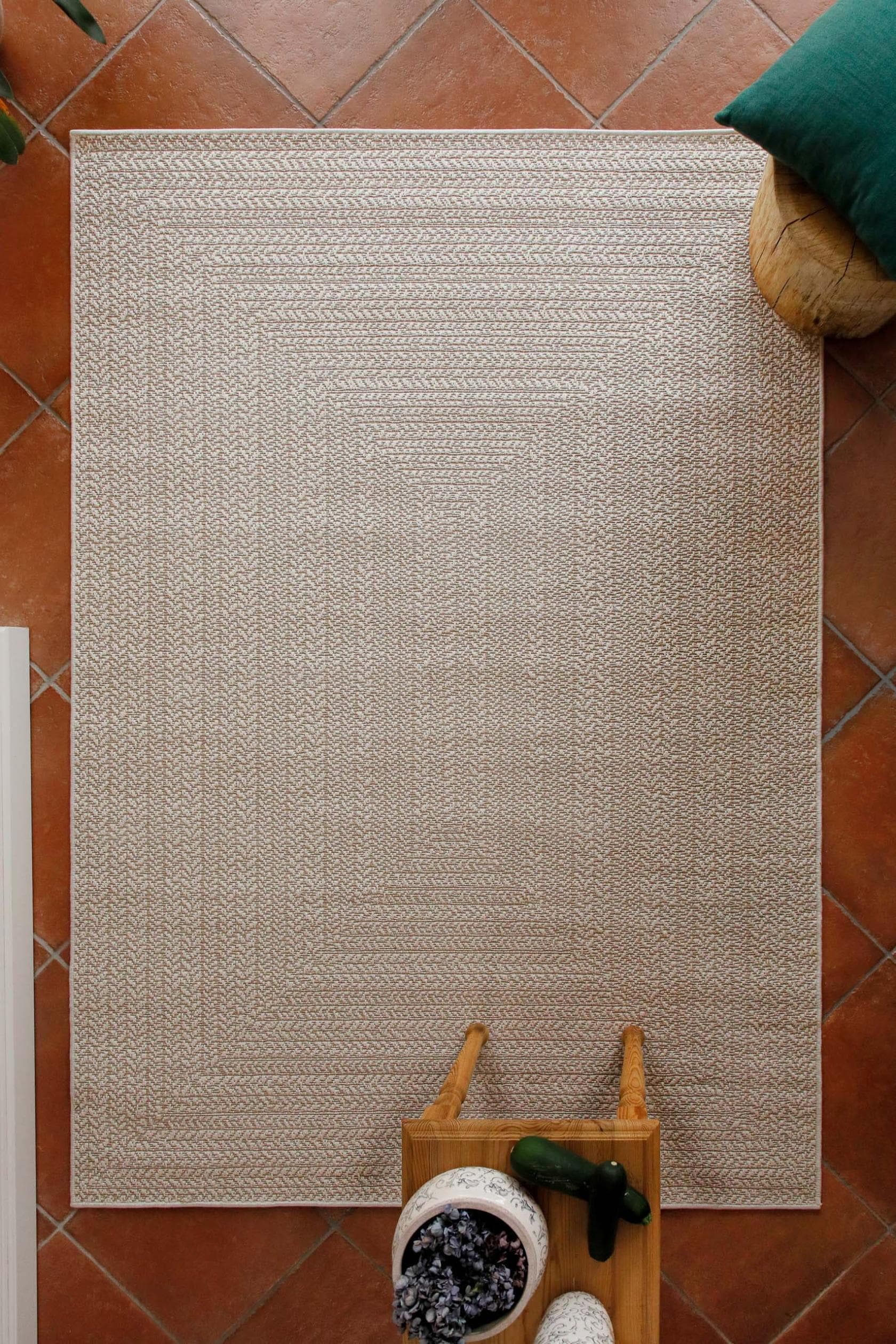 Läufer WECON HOME "Layo" Beige Geometrisches Design