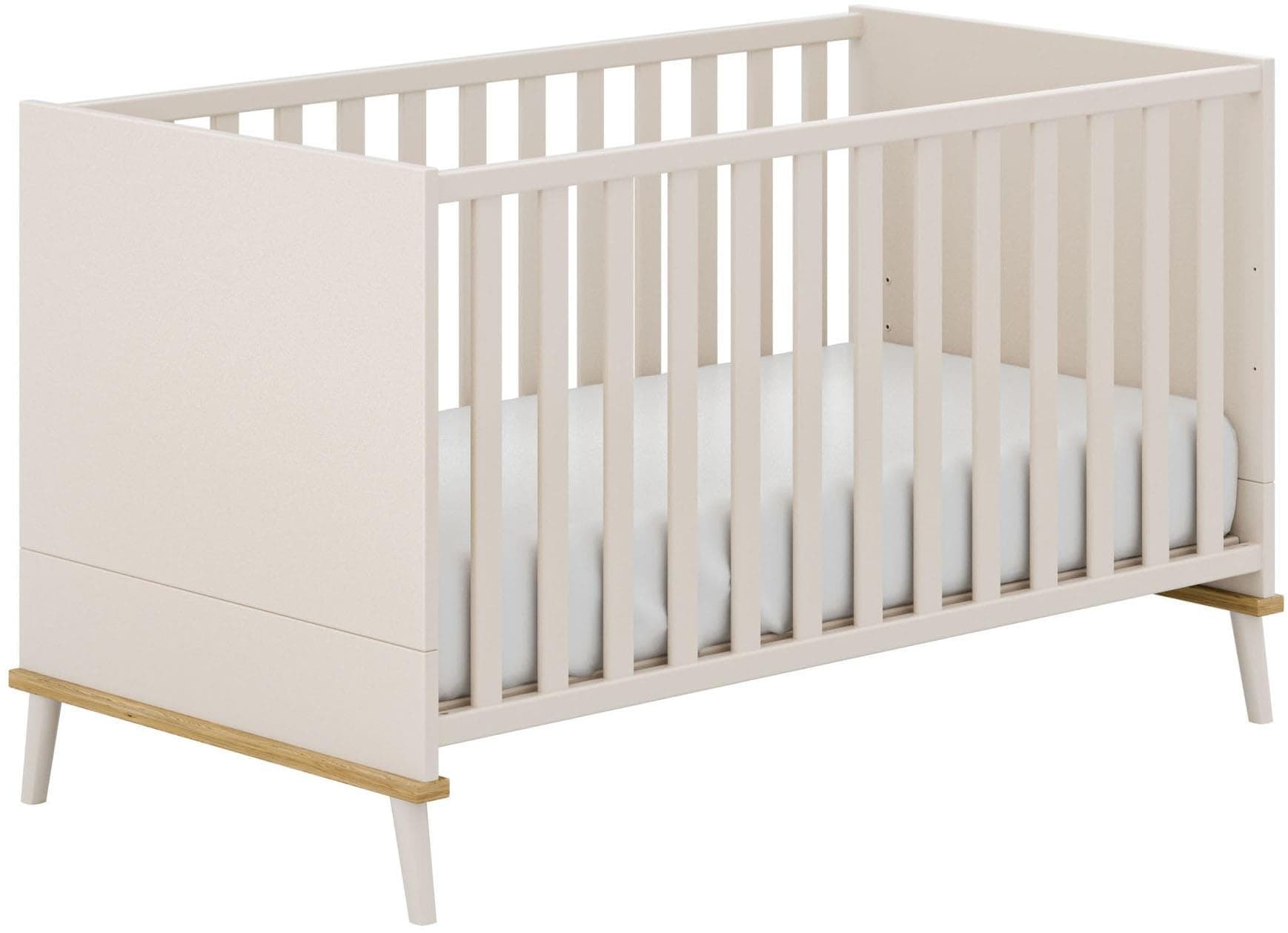 Babybett YUNY BY PAIDI Hazel 70x140cm Beige Massivholz