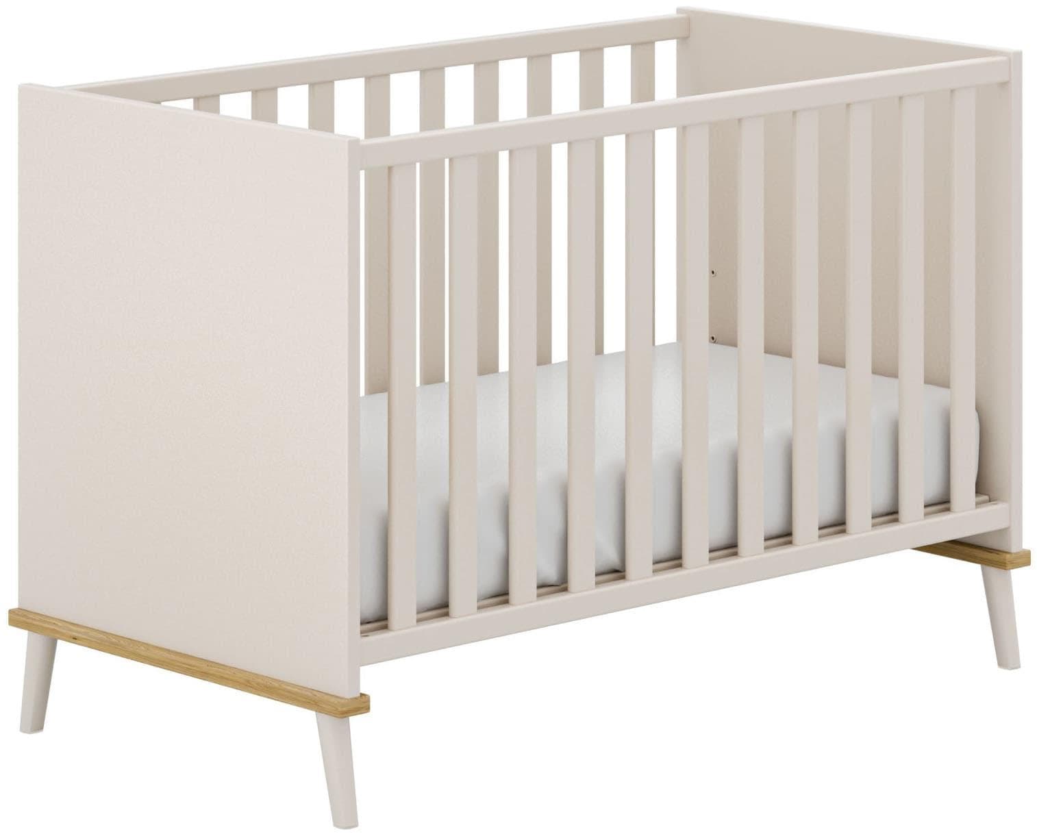 Babybett YUNY BY PAIDI Hazel 60x120cm Beige Massivholz