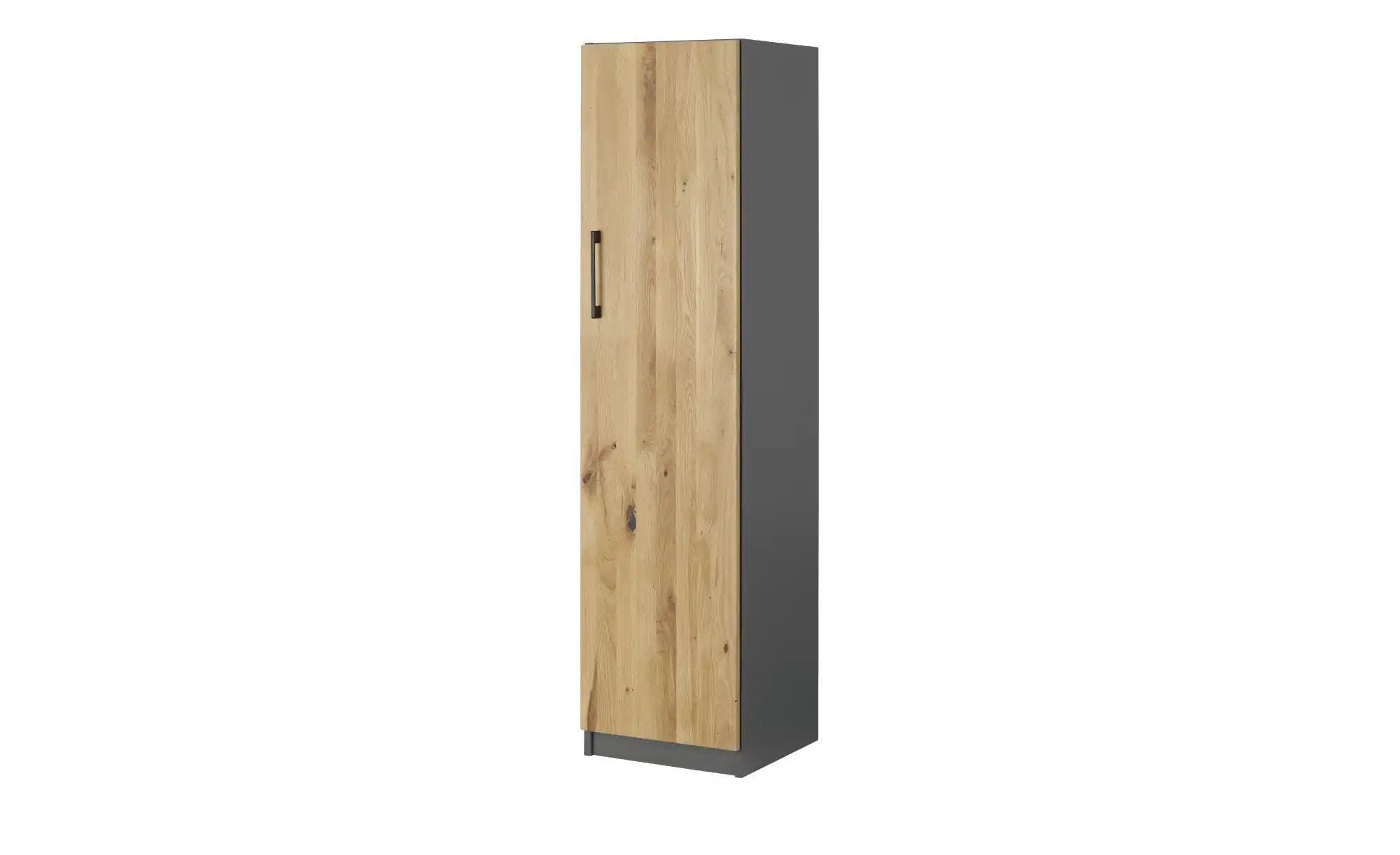 Aktenschrank SOLIDLine Grau Massive Eiche