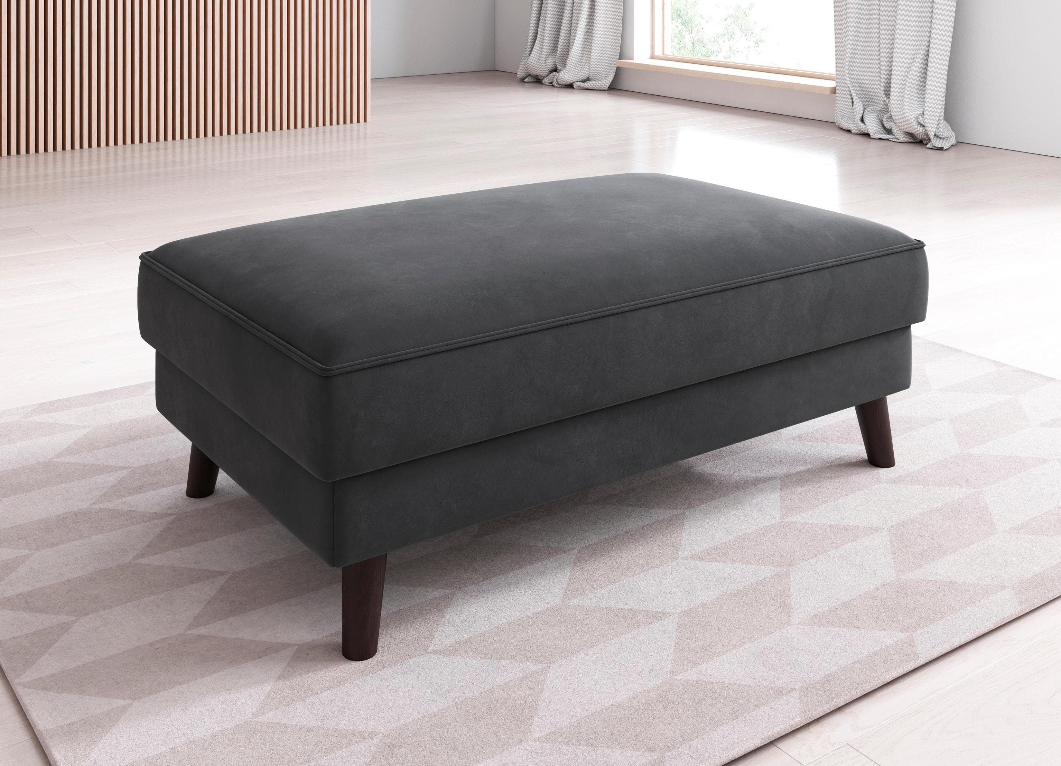 INOSIGN Laurentia Hocker - Stilvoller Fußhocker mit FSC®-Holz