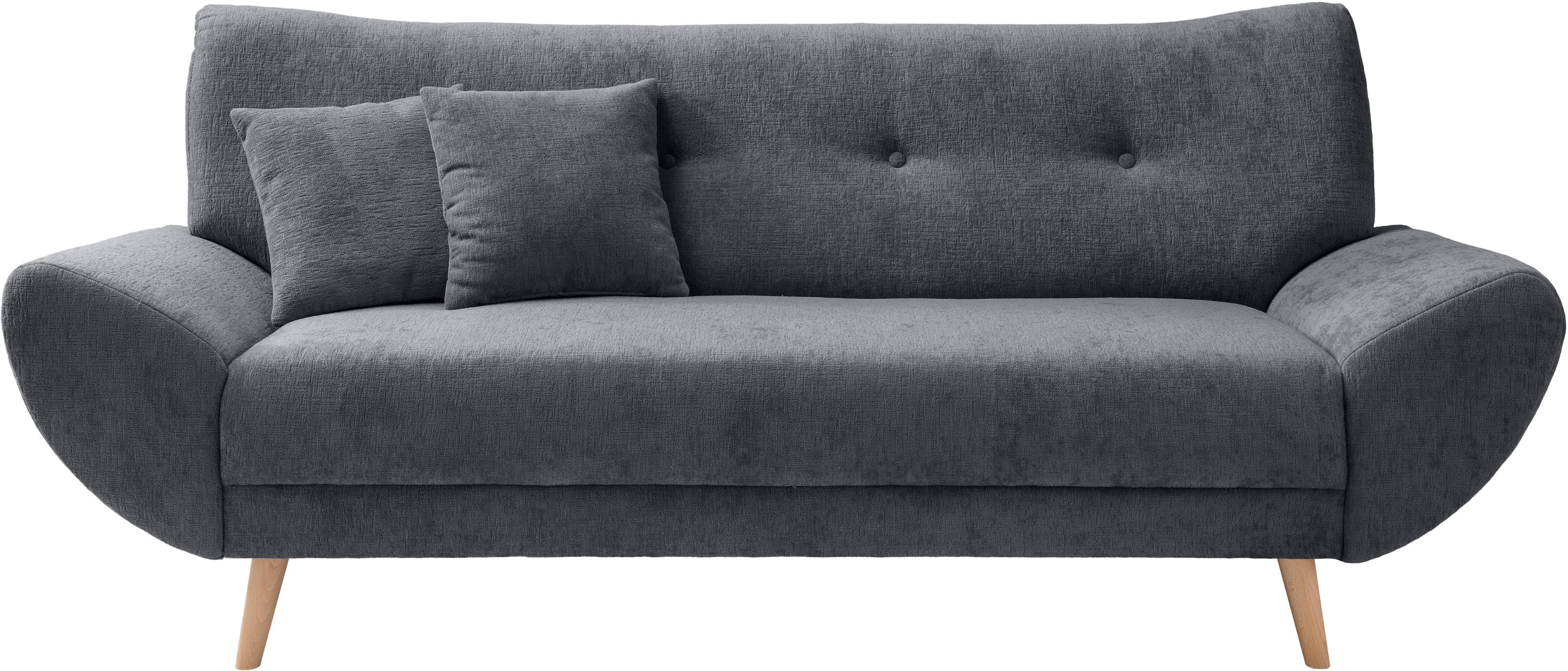 3-Sitzer Sofa Basta Anthrazit Home Affaire