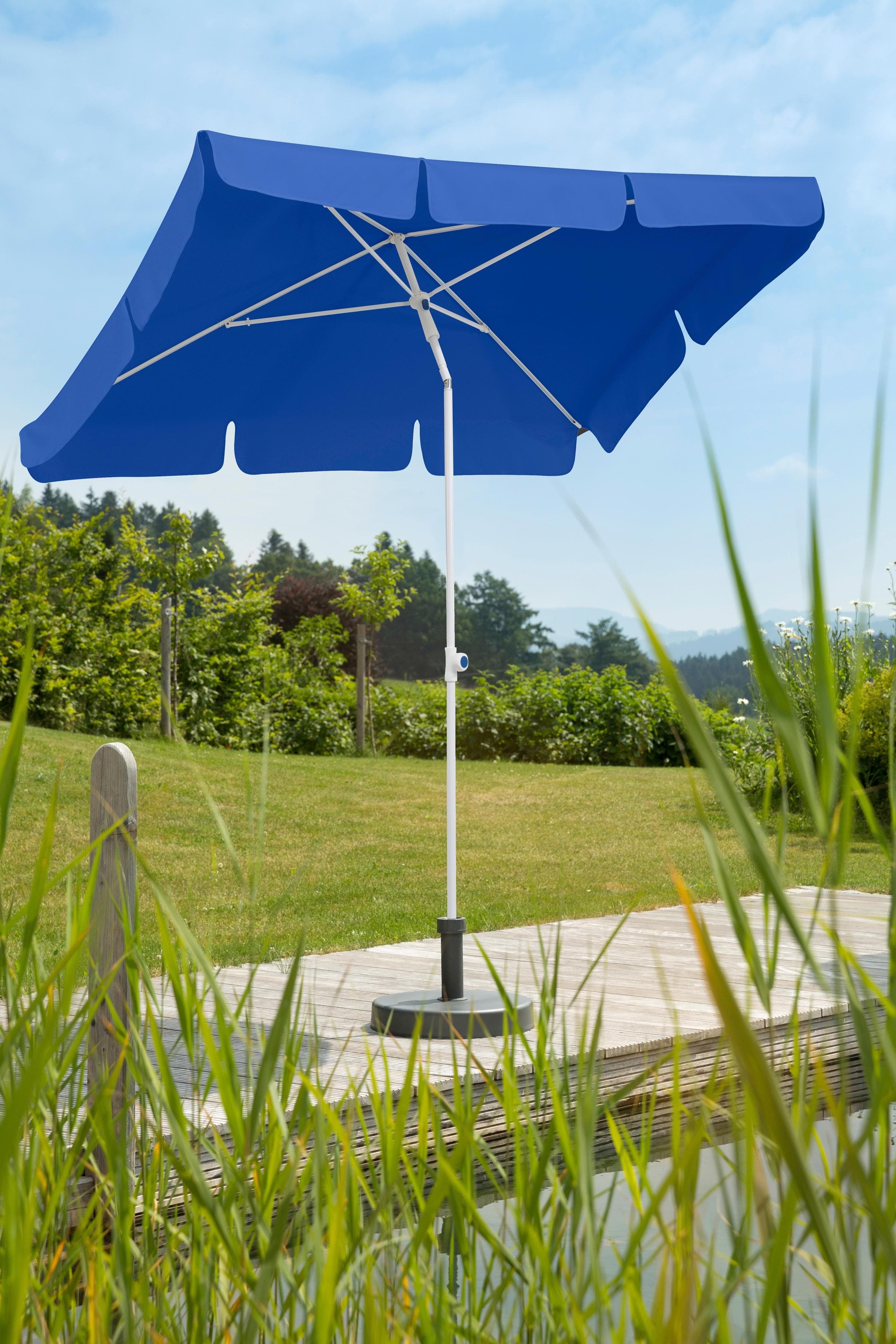 Sonnenschirm SCHNEIDER SCHIRME Ibiza Blau Polyester Standschirm