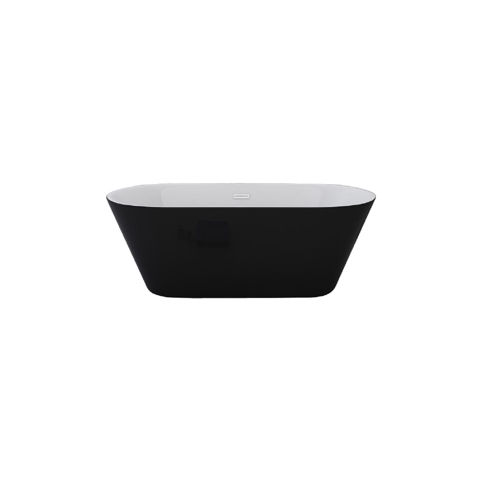 Jet-Line LAUSANNE II Badewanne Freistehend Schwarz