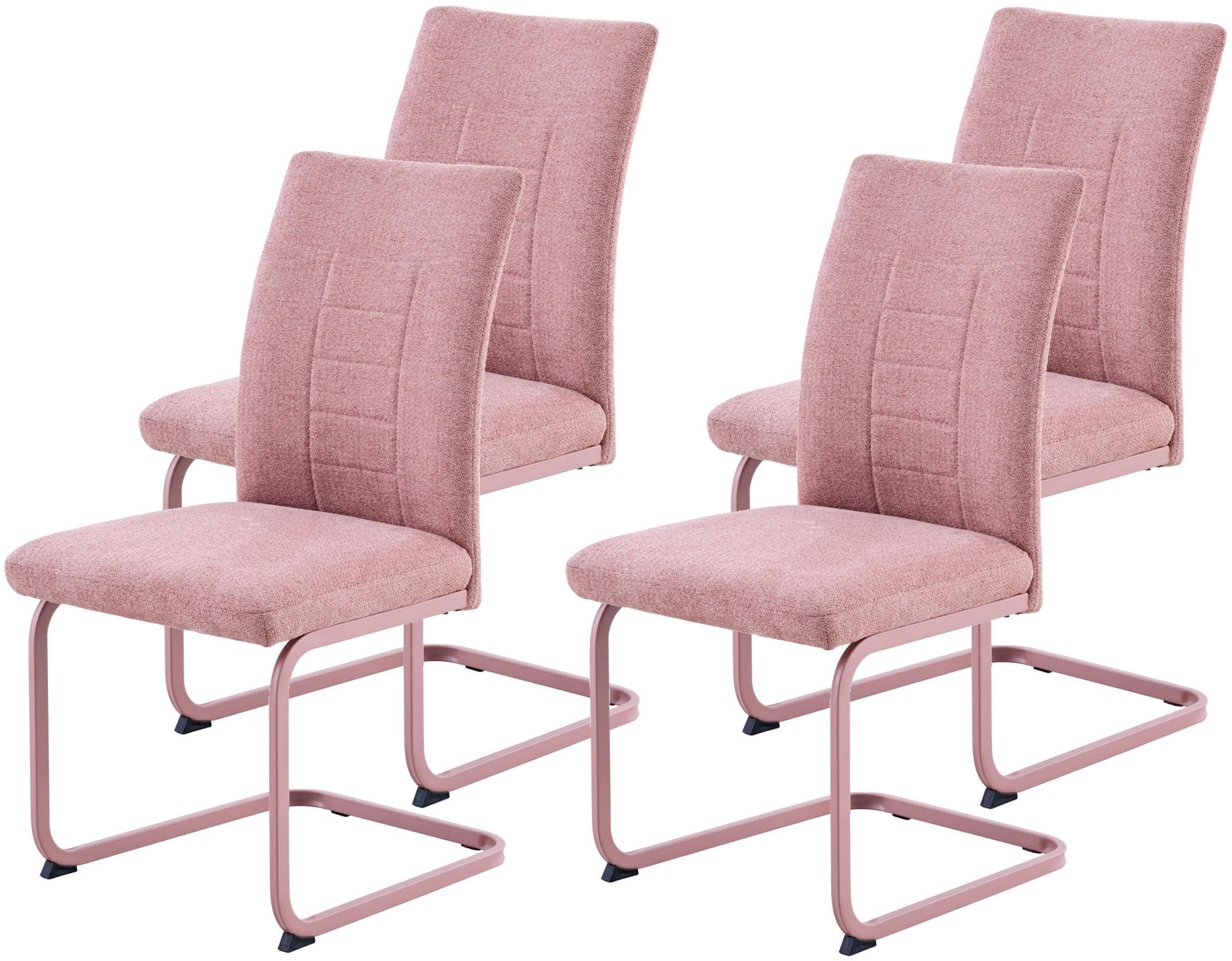 Freischwinger HELA "AUGUSTA" Apricot XL-Sitzbreite