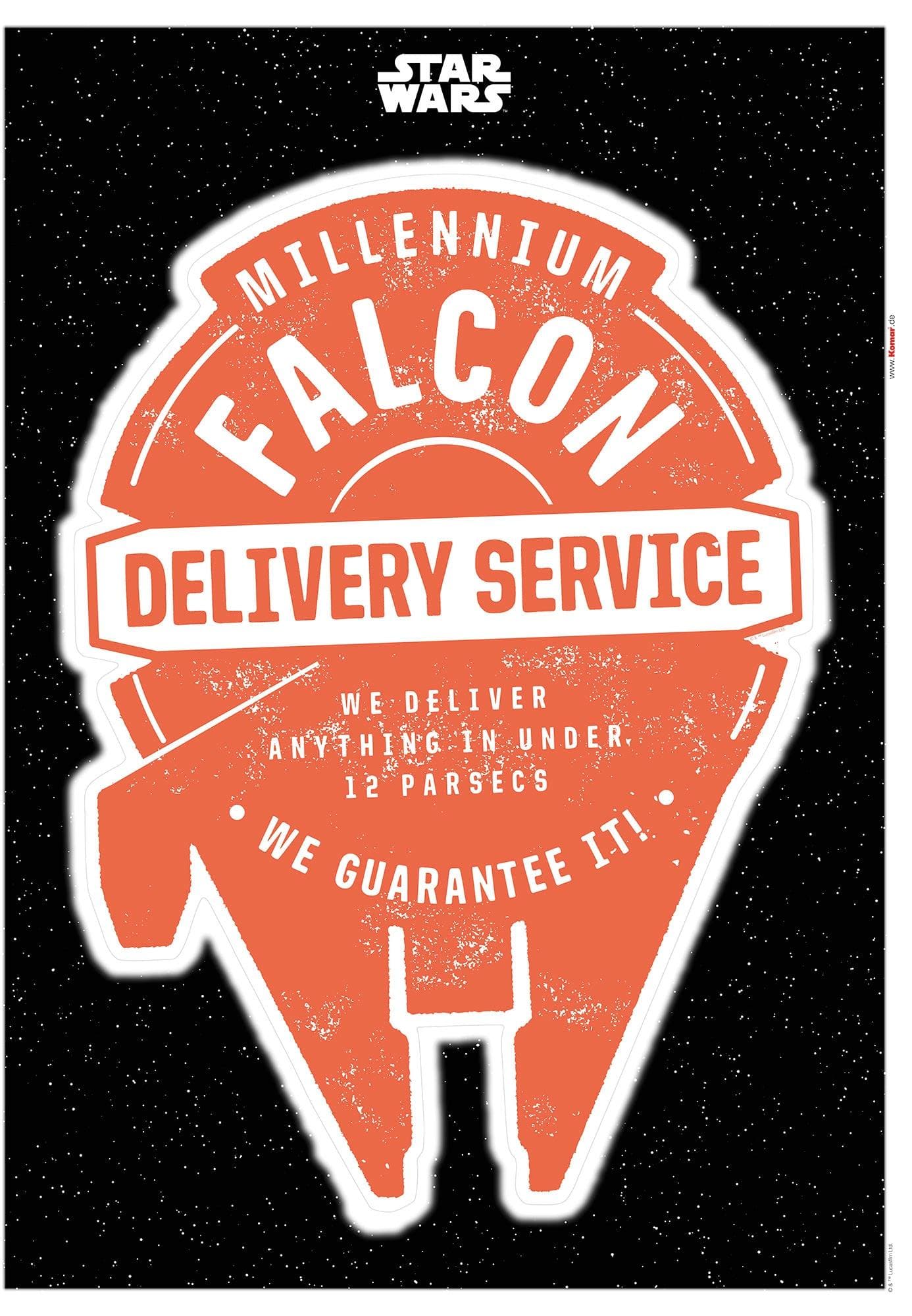 Komar Wandtattoo Star Wars Delivery Service Rot/Weiß