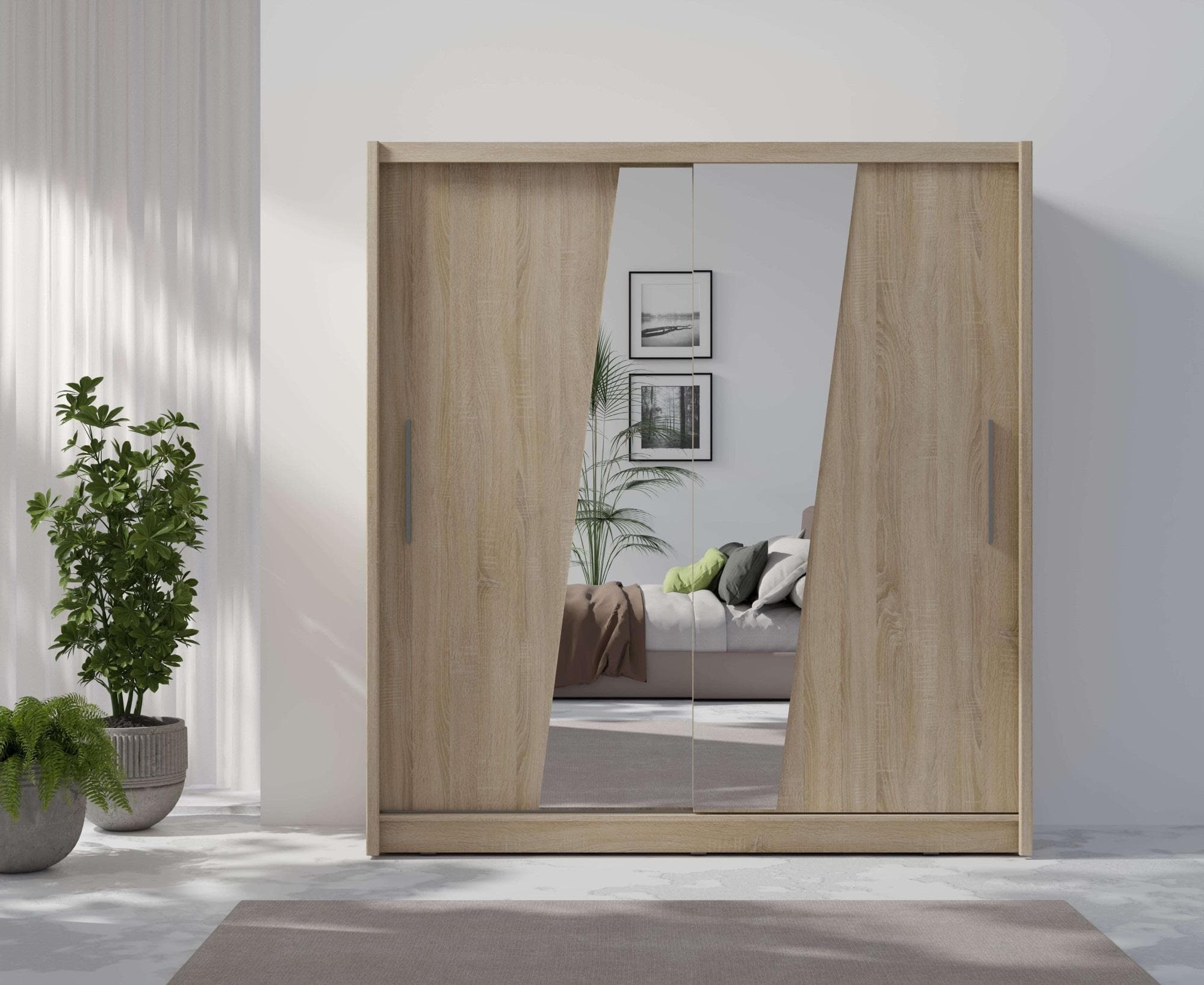 Kleiderschrank HOME AFFAIRE JULIETTA Schiebetürenschrank 10 Fächer