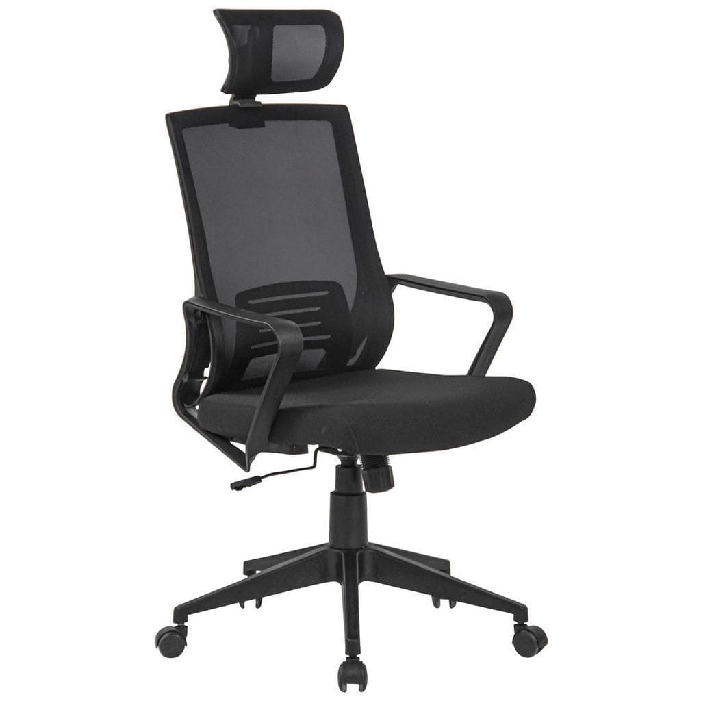 Cantus Drehstuhl Schwarz Kunststoff Textil Drehkreuz