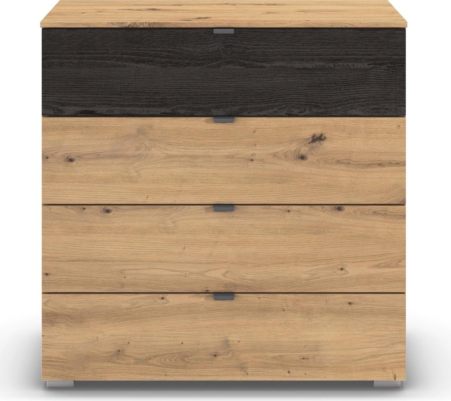Schubkastenkommode RAUCH Sideboard Kommode Schubladenkommode APOLLON Eiche Artisan Schwarz Oak