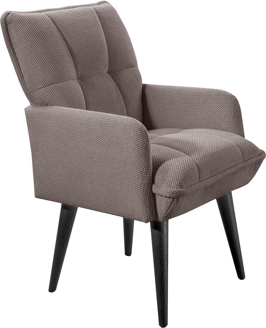 Esszimmerstuhl EXXPO - SOFA FASHION "Mocca" Latte Schwarz