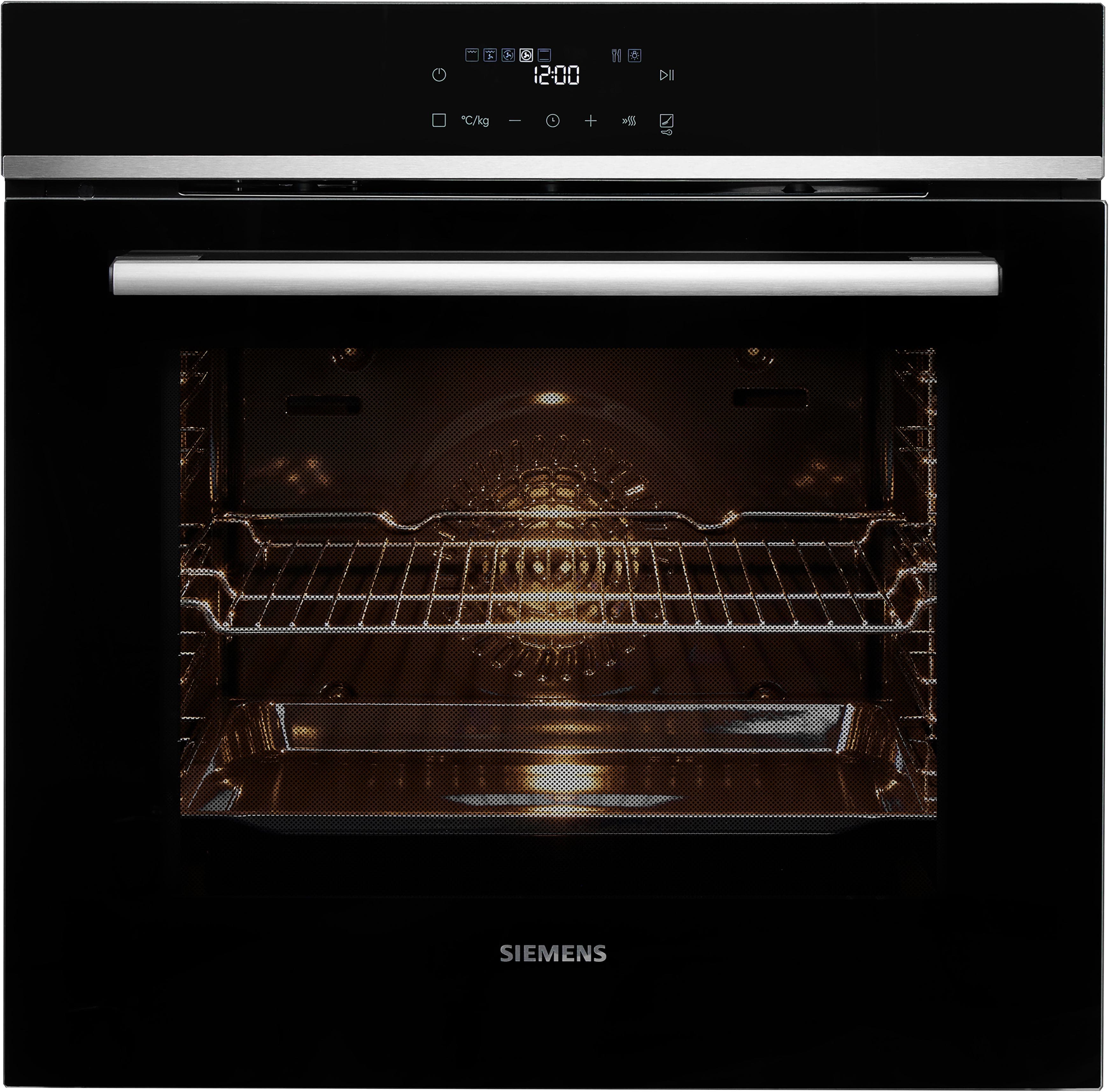Siemens Pyrolyse Backofen HB571ABS3 Grau LED-Bedienung