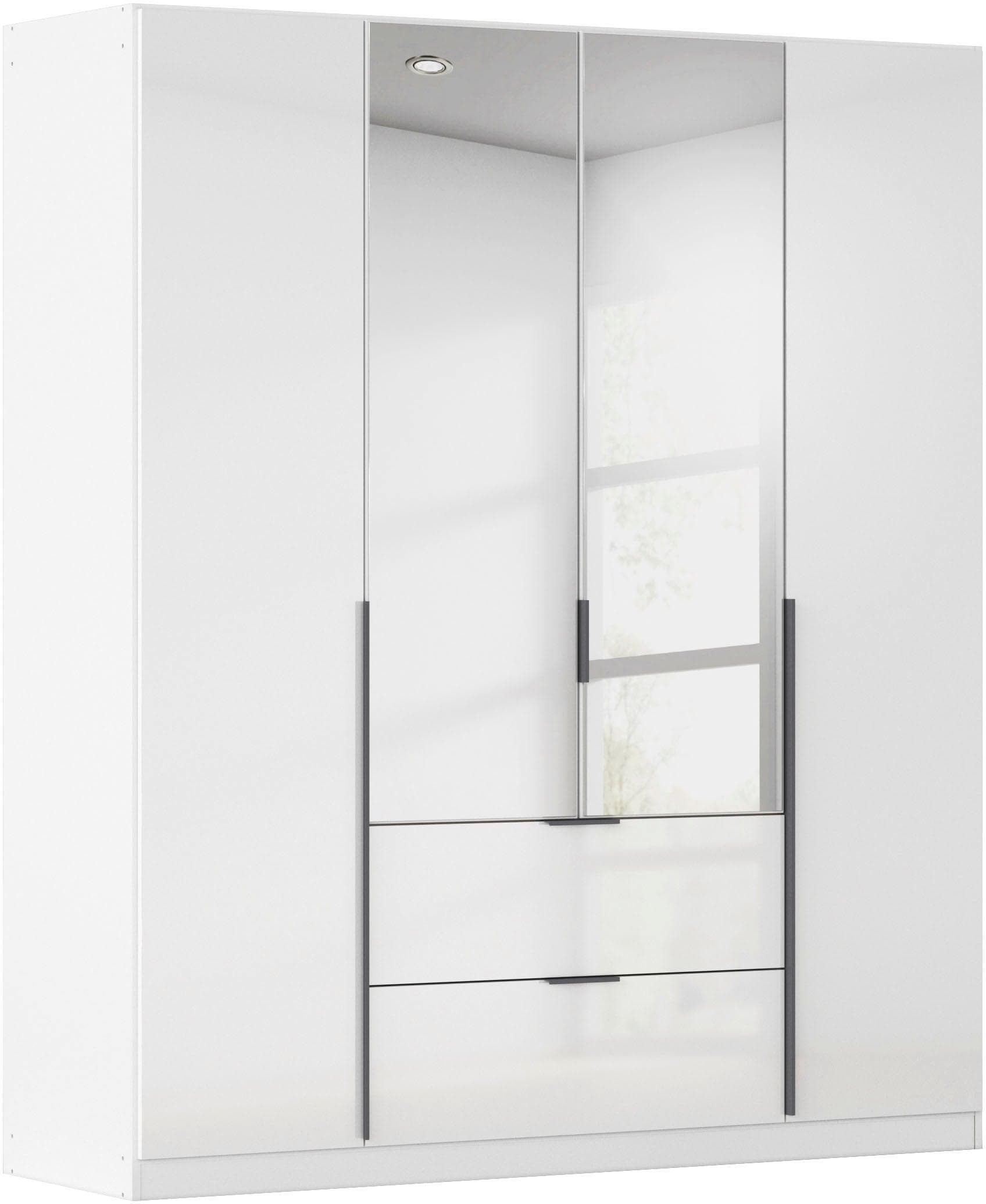 OTTO HOME Drehtürenschrank AGORDO Weiß Hochglanz