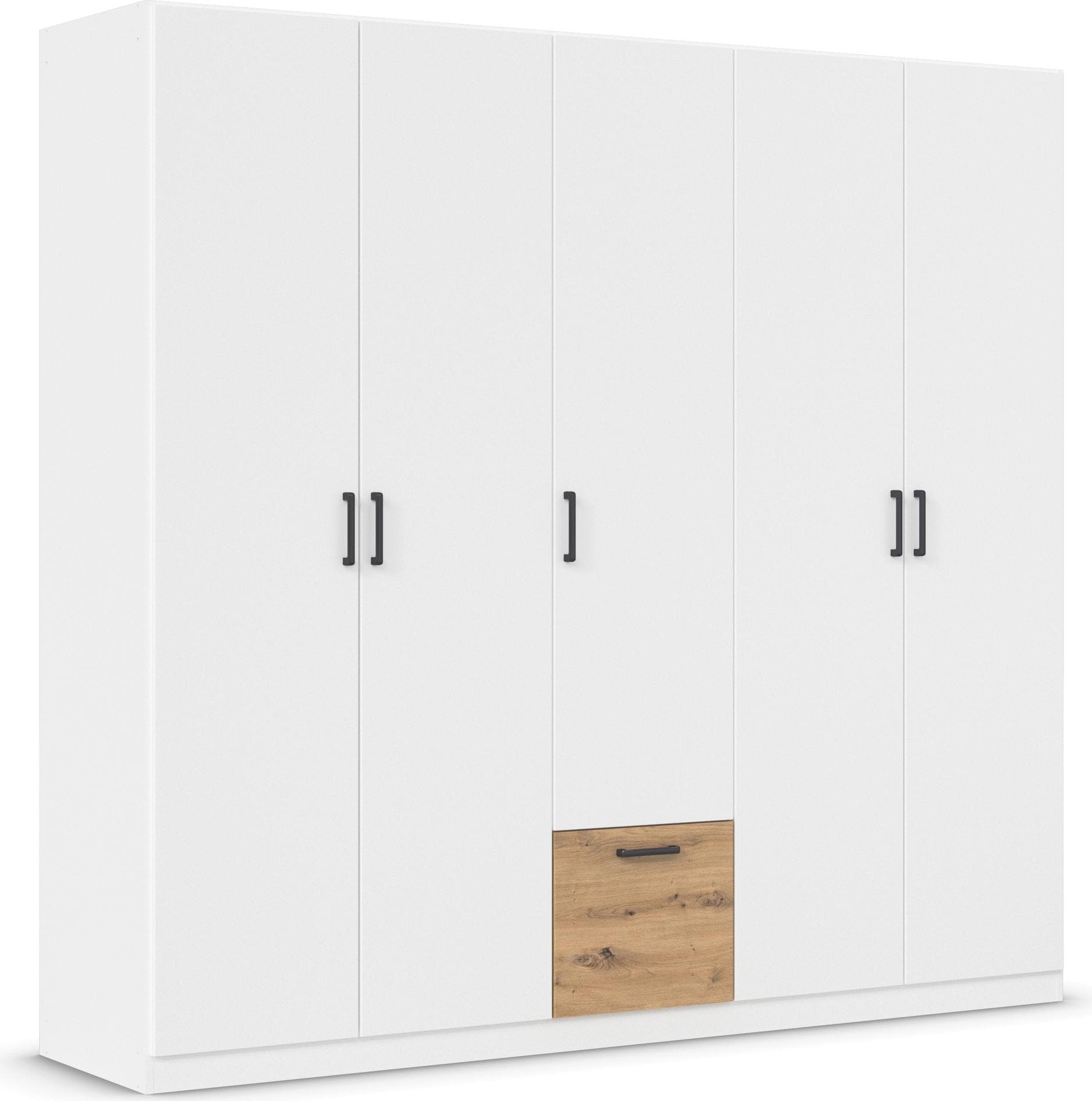 Rauch BARI Drehtürenschrank Alpinweiß/Eiche Artisan mit Schubladen
