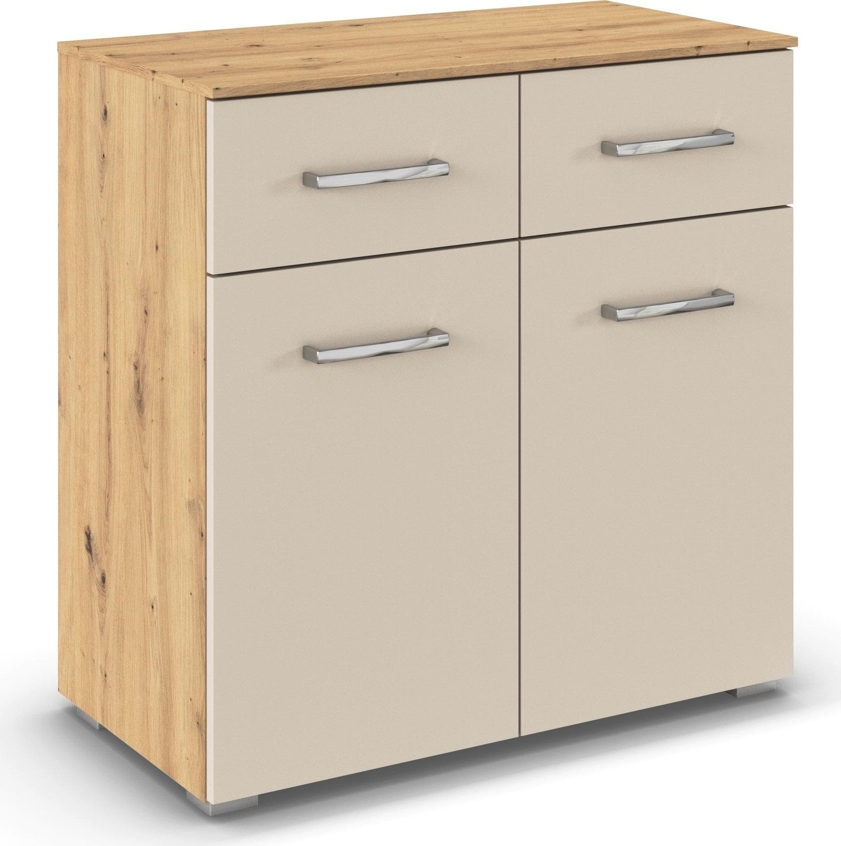 Kommode RAUCH Gamma Eiche Artisan Beige (Champagner) Holzwerkstoff Sideboard