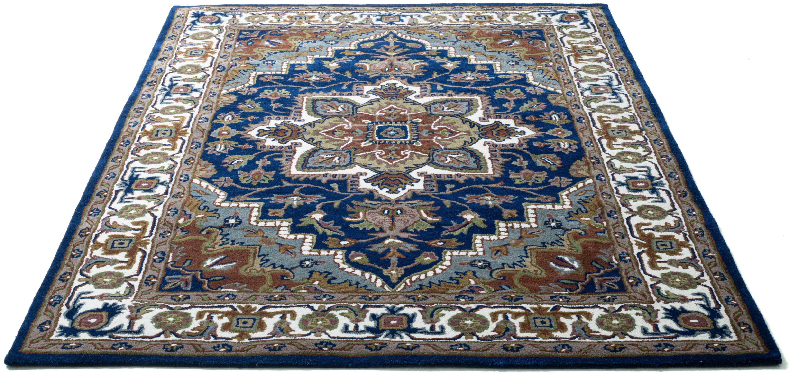 My Home Aman Wollteppich: Orient Design aus reiner Wolle