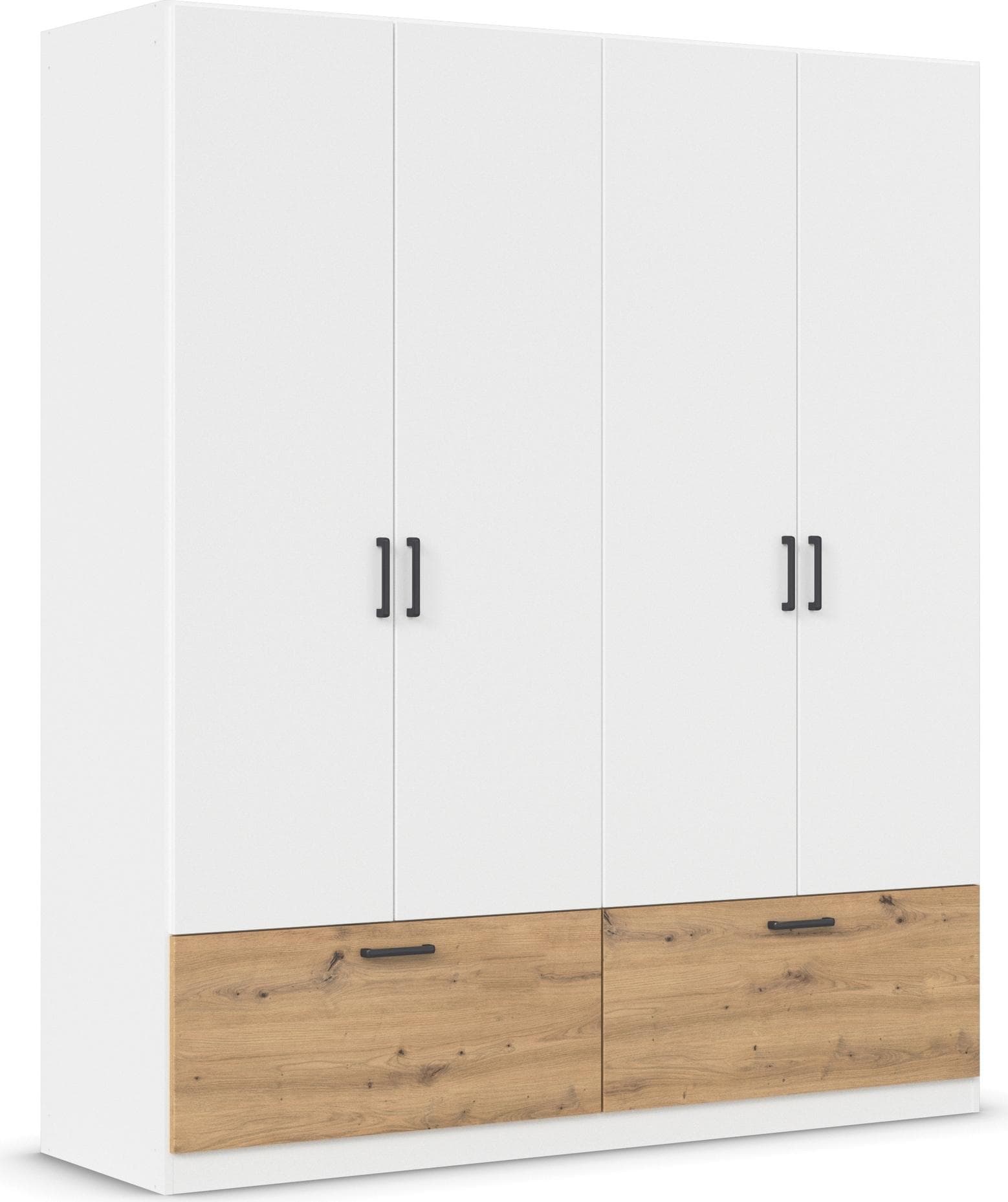 Rauch BARI Drehtürenschrank Weiß Eiche Artisan Modern