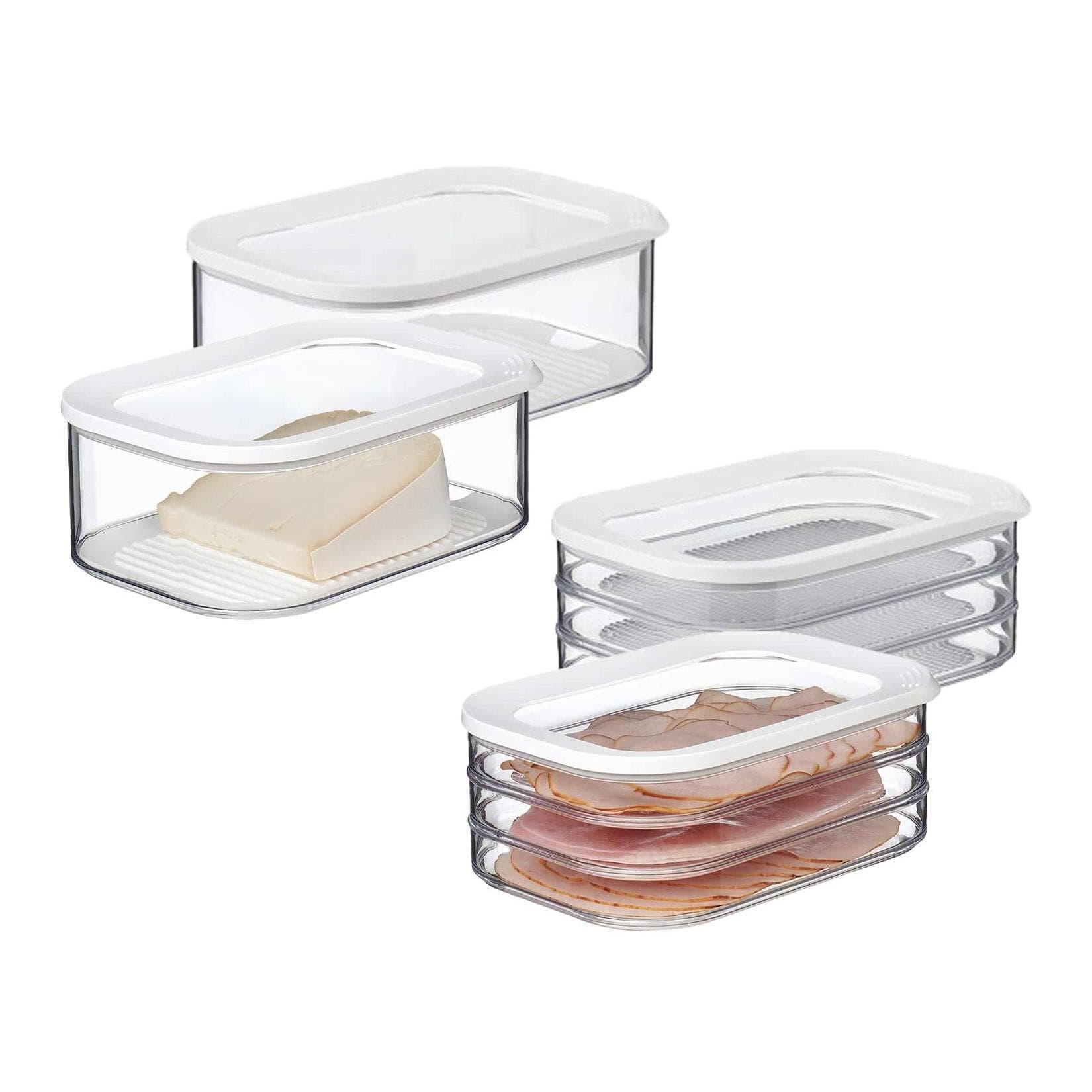 Mepal Aufschnittdosen Modula 4er Set Transparent