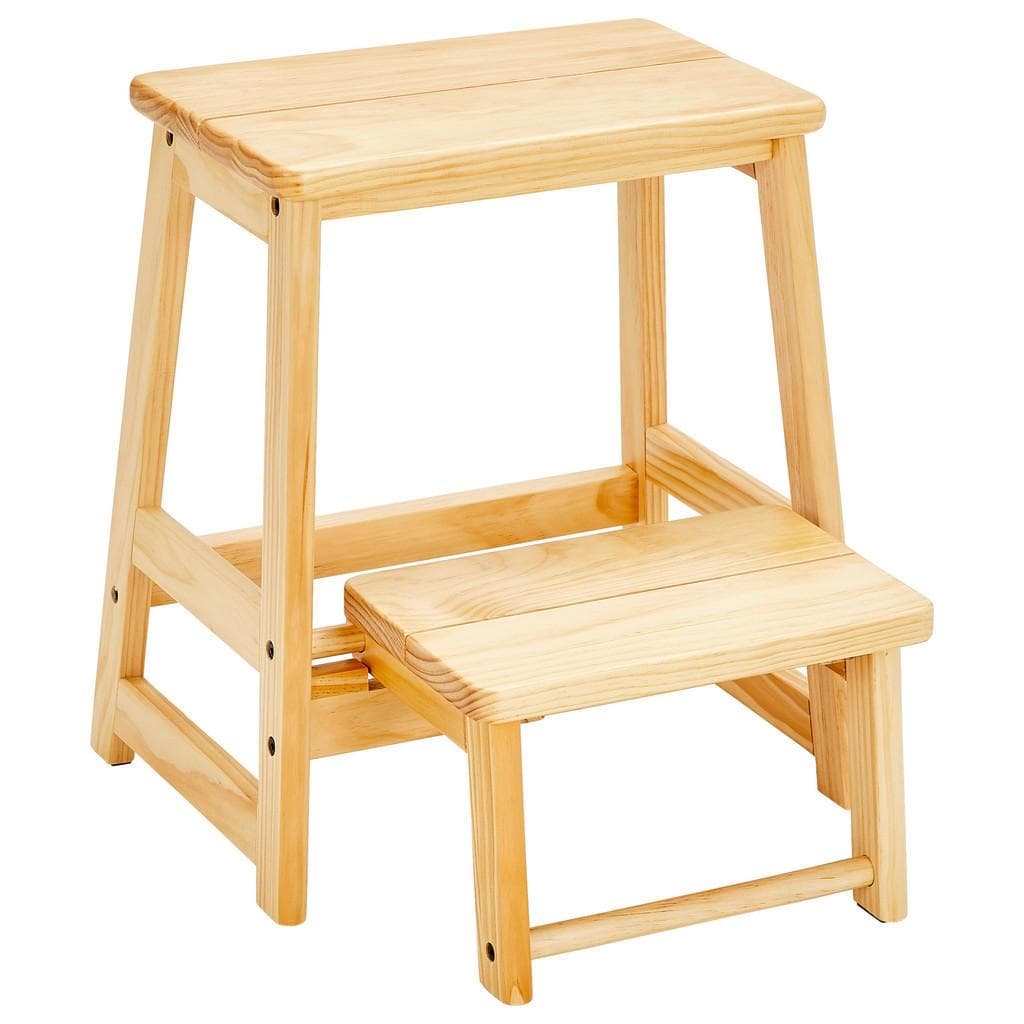 Mid.you Klapphocker Natur Holz Pinie Massiv