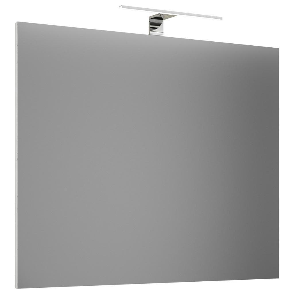 VCM my bath Spiegel mit Beleuchtung Silber Badezimmer