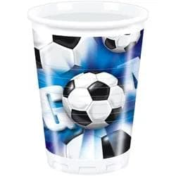 Procos Fußballbecher Kunststoff 200ml 10 Stück