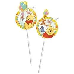 Procos Winnie Puuh Trinkhalme 6 Stück