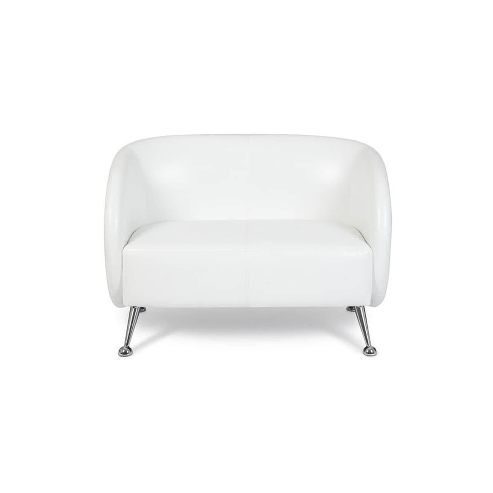 hjh OFFICE Lounge Sofa ST. LUCIA Kunstleder mit Armlehnen Retro