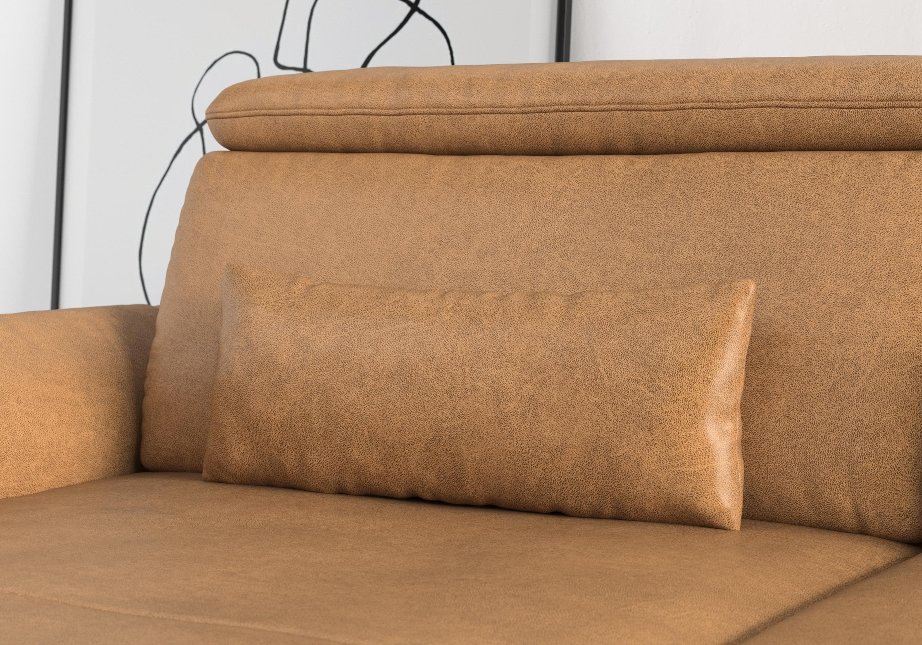 Home Affaire Sofakissen Fjord Braun Microfaser 65x25cm