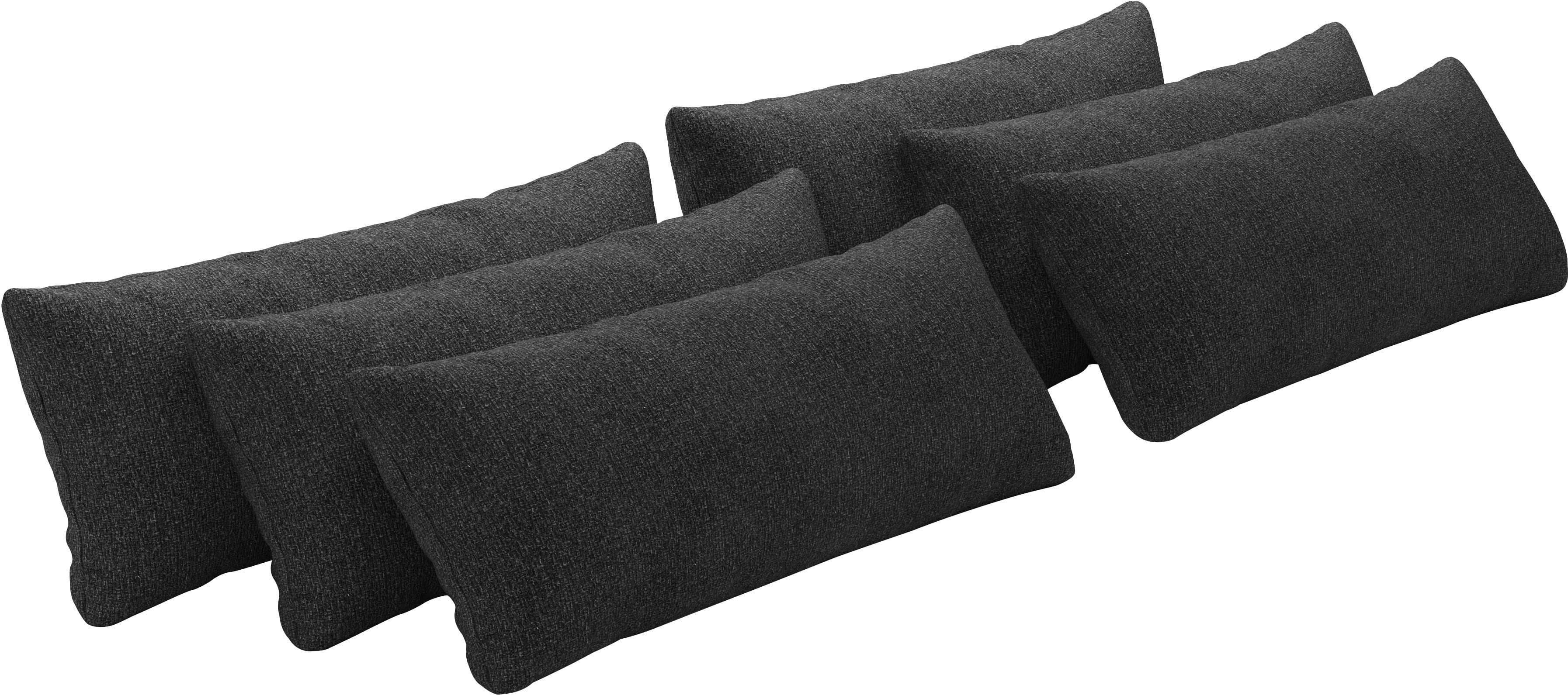 OTTO HOME Sofakissen Mikado 6-tlg. Grau Polyester