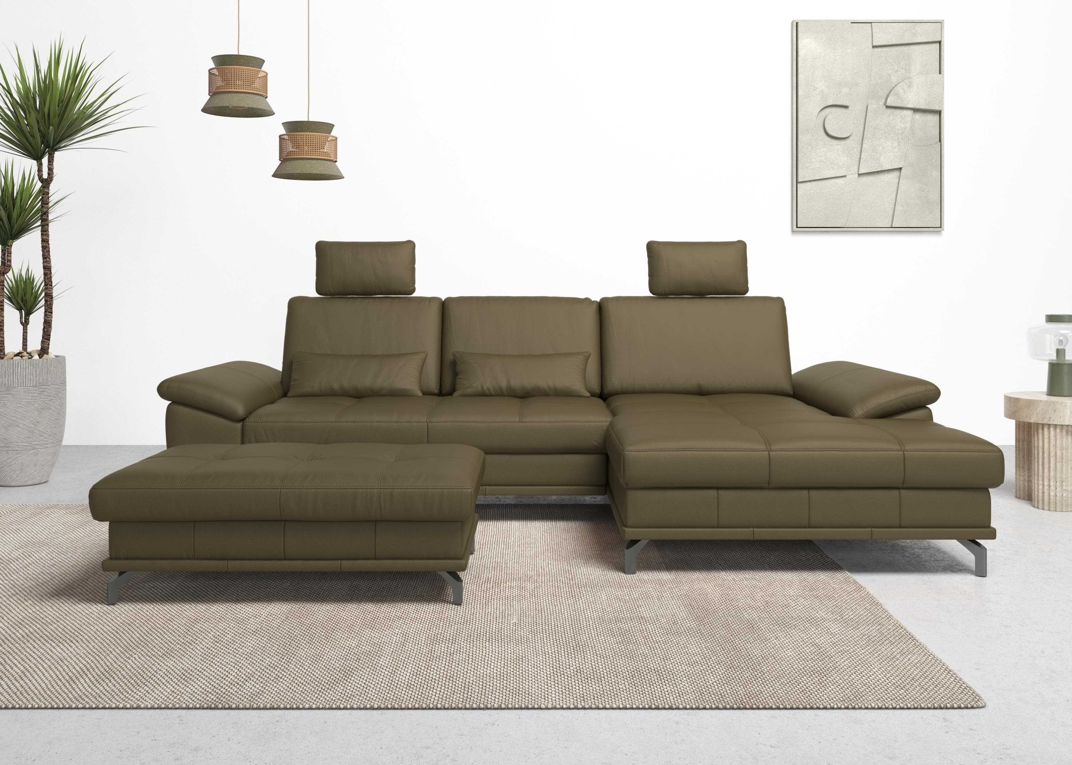 OTTO HOME Ecksofa Costello L-Form mit Sitztiefenverstellung und Recamiere
