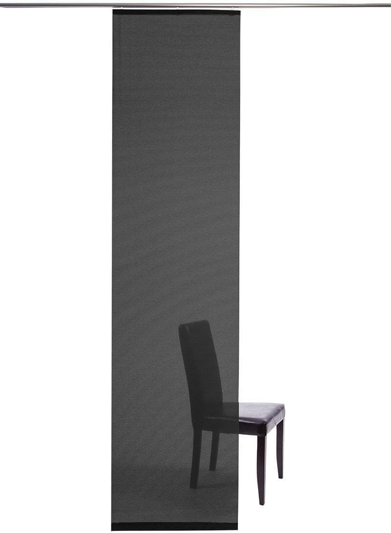 Schiebegardine HOMING Manhattan Schwarz 60x245cm Polyester