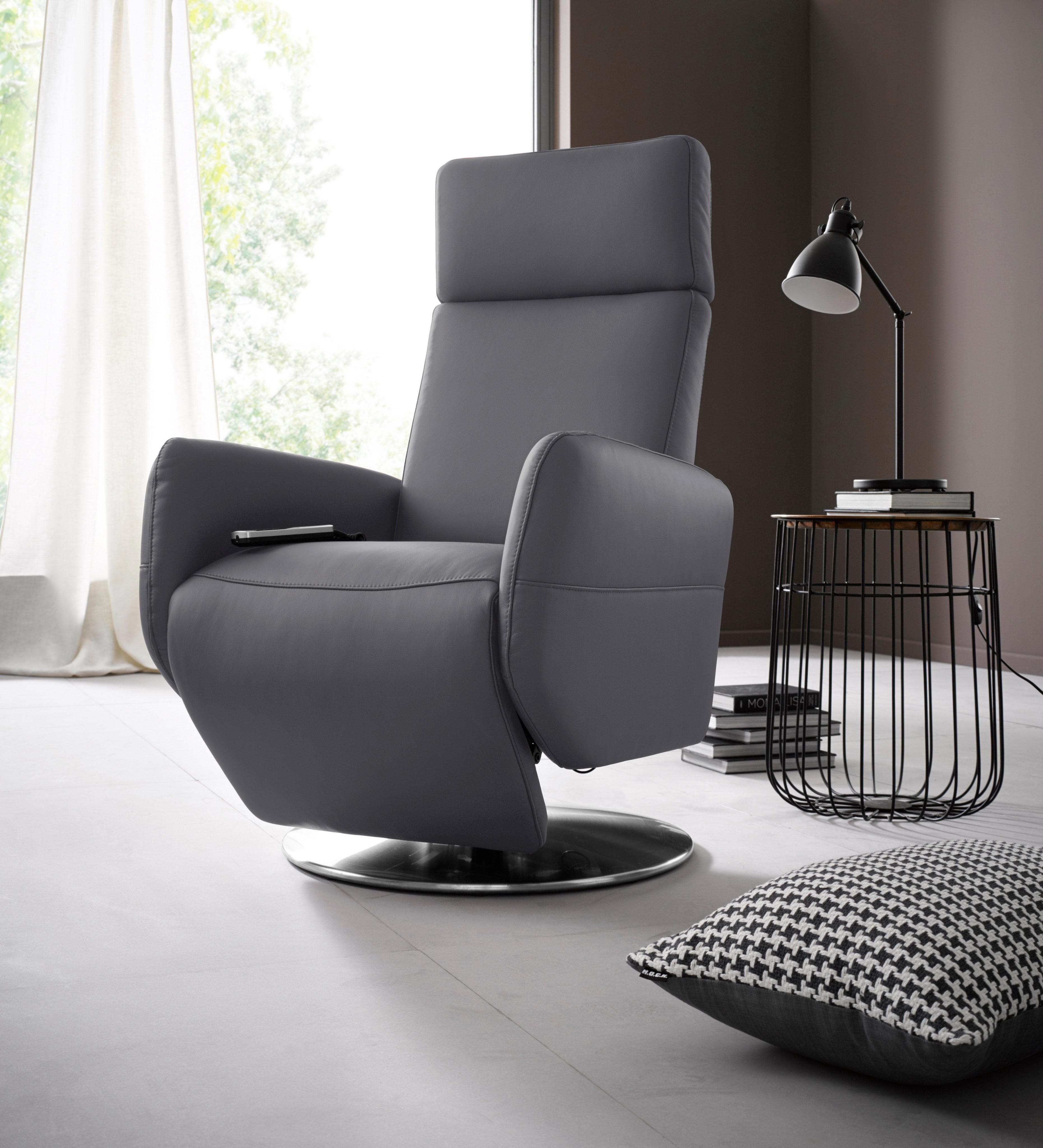 Relaxsessel SIT & MORE Kobra Anthrazit mit Aufstehhilfe