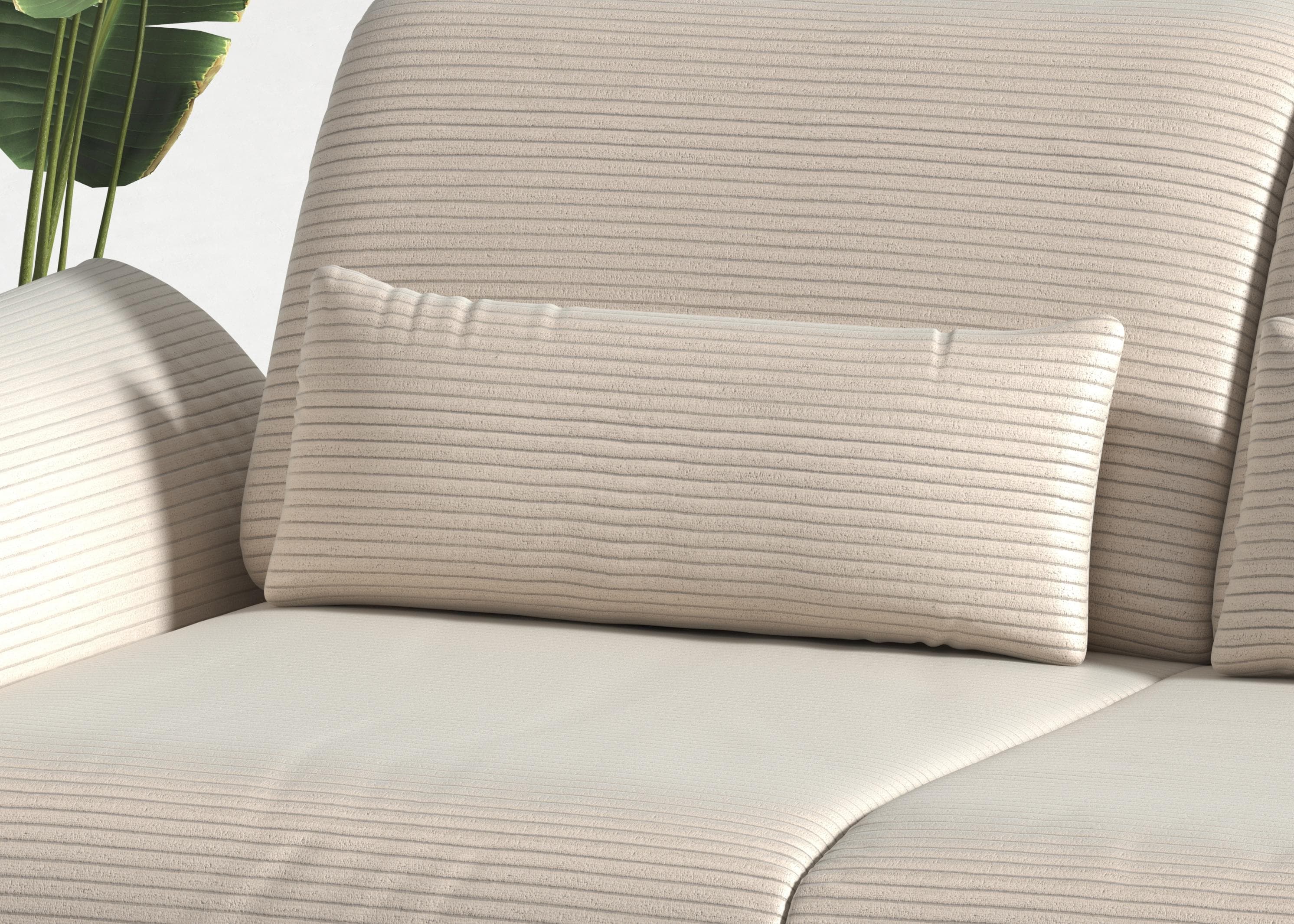 Home Affaire Sofakissen Coco Creme Breitcord 2er-Set