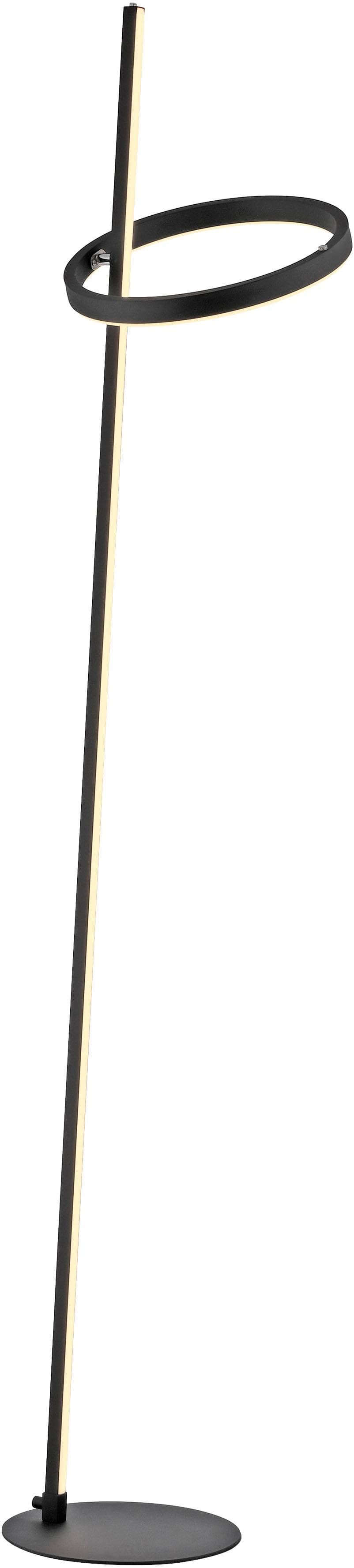 JUST LIGHT LED Stehlampe RITUS Schwarz Touchdimmer