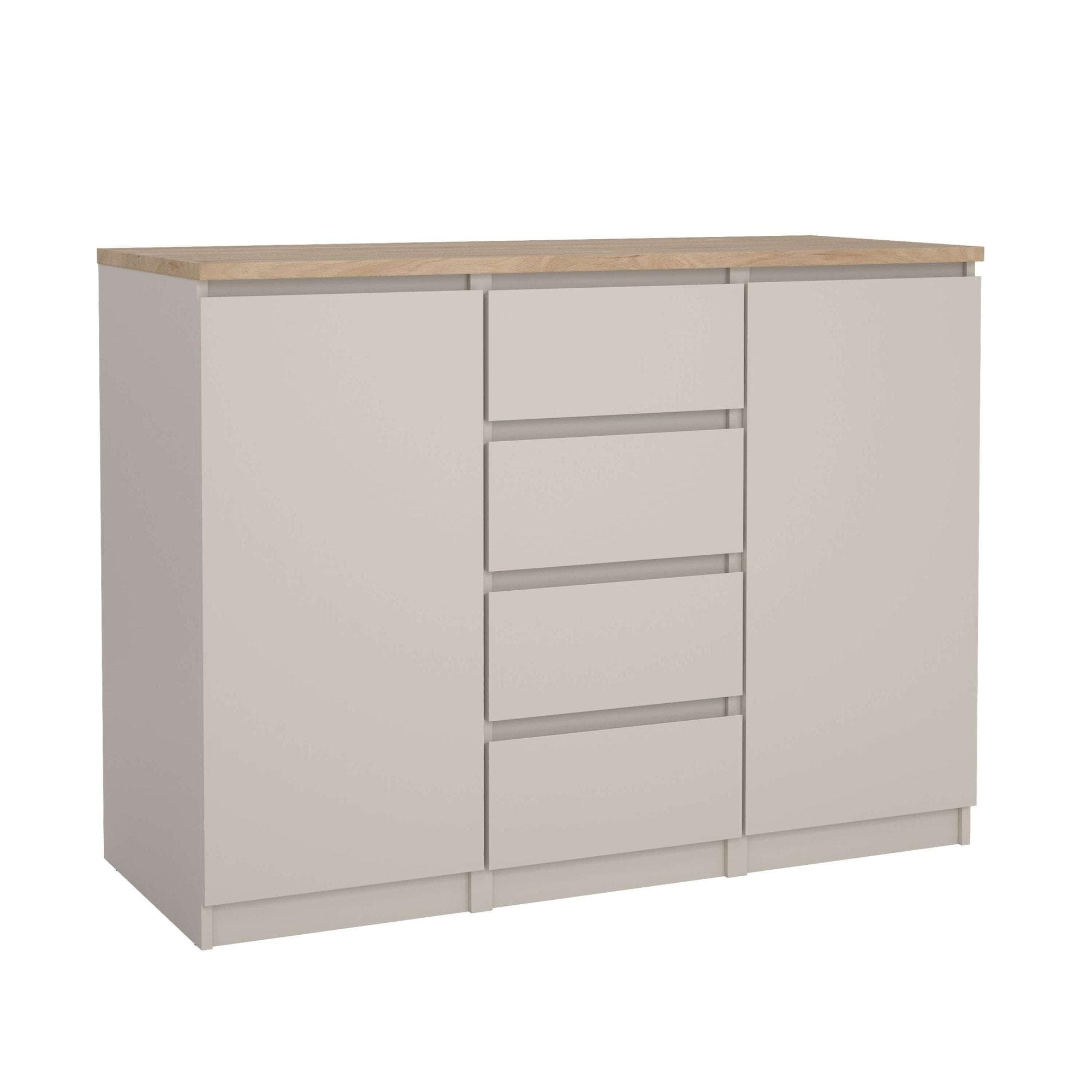Kommode INOSIGN Naia Sideboard 4 Schubladen 2 Türen Kaschmir