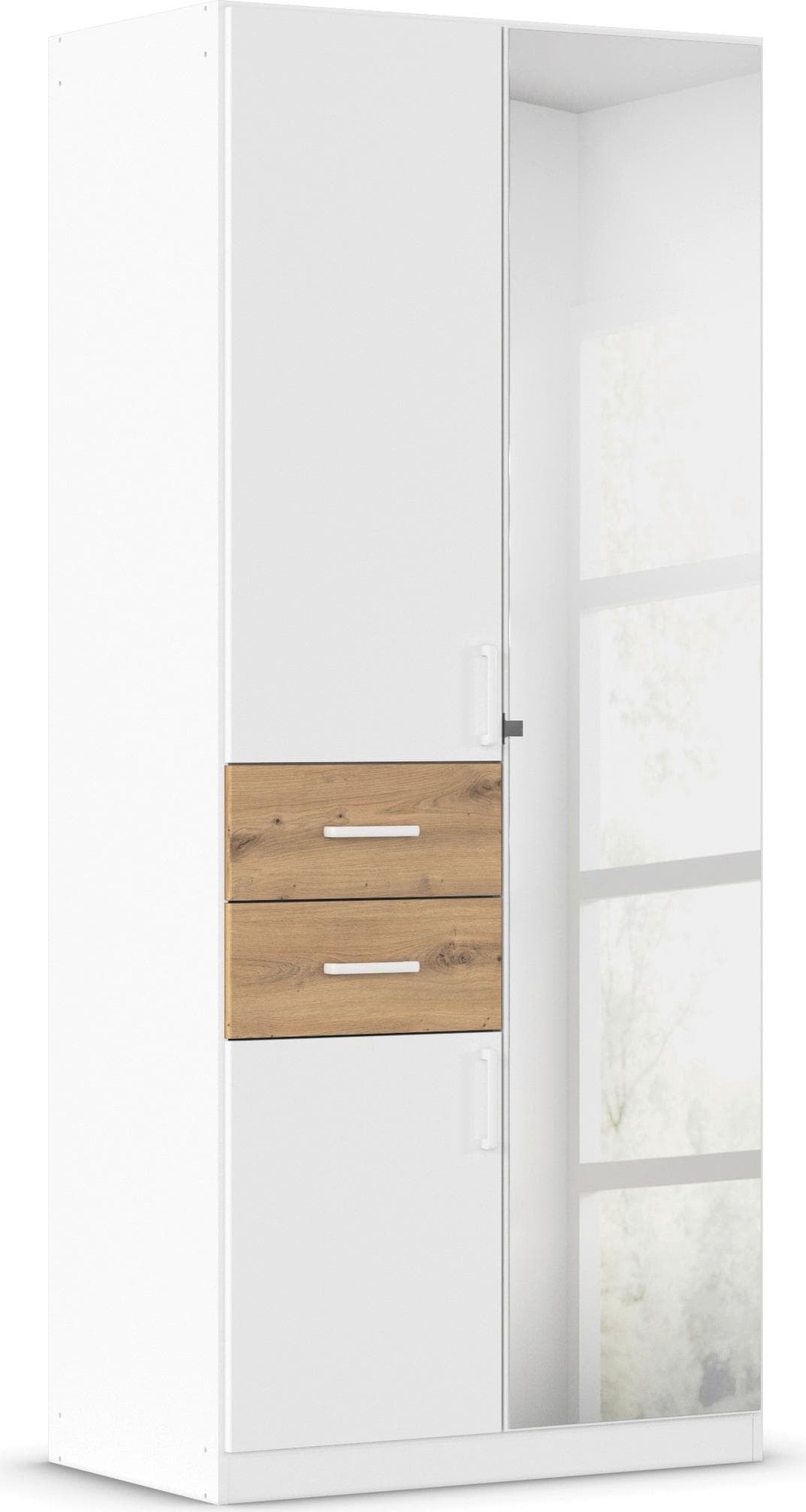 Rauch Maika Drehtürenschrank Weiß Eiche Artisan