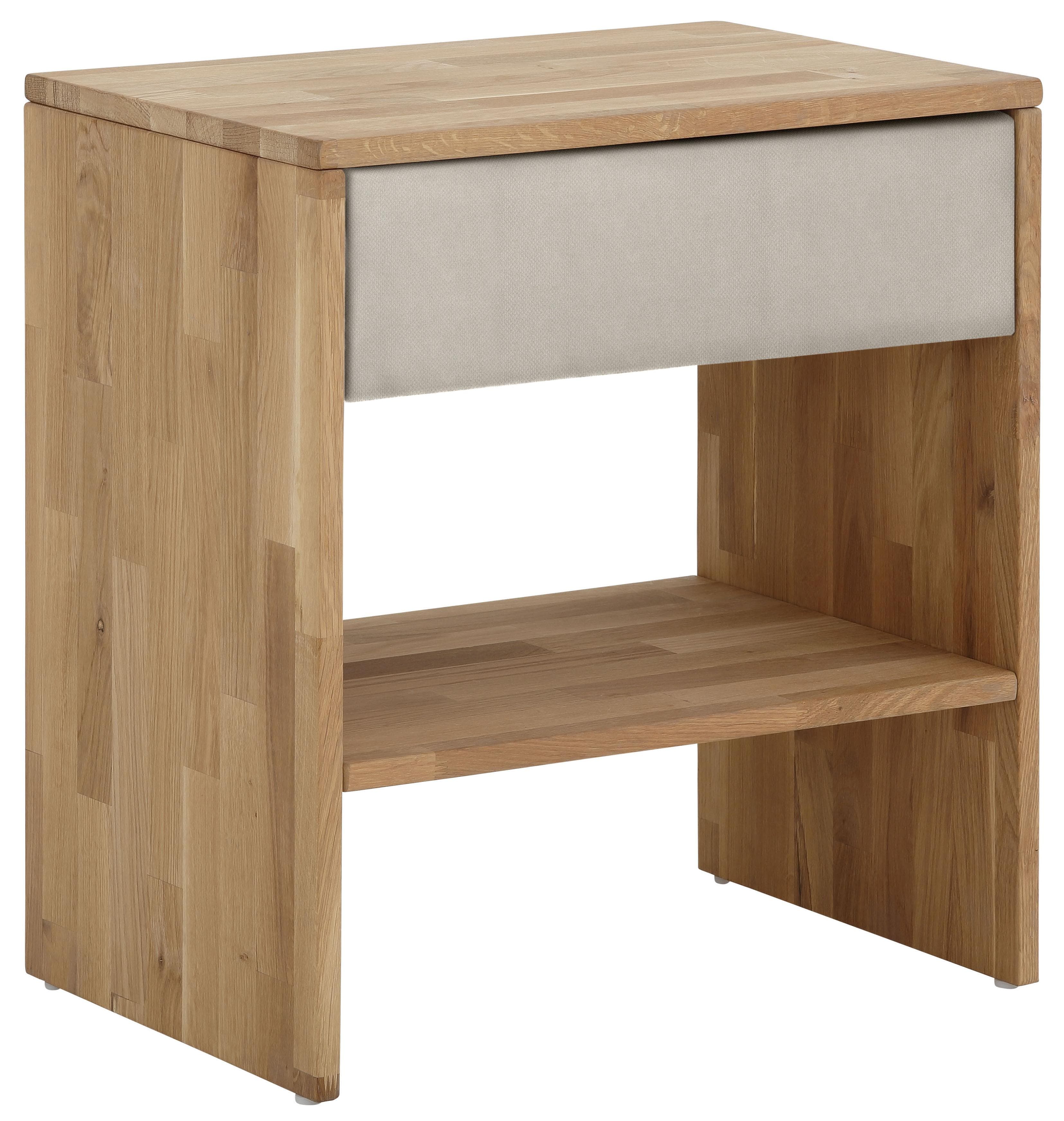 Home Affaire Nachttisch Vinton Beige Massivholz Eiche