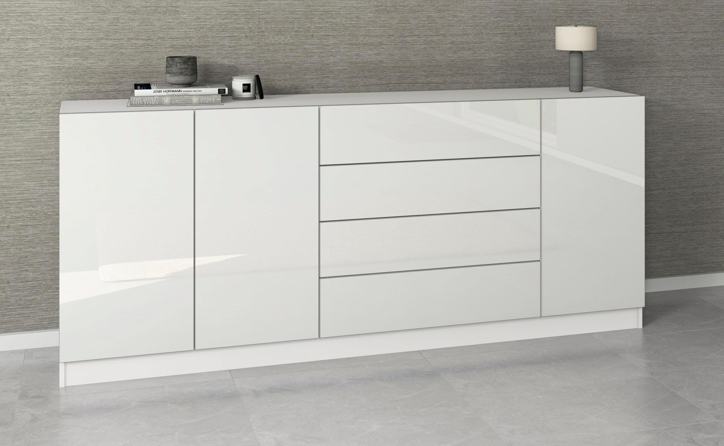 borchardt Möbel Vaasa Sideboard mit Hochglanzfronten und Push-to-open-Funktion
