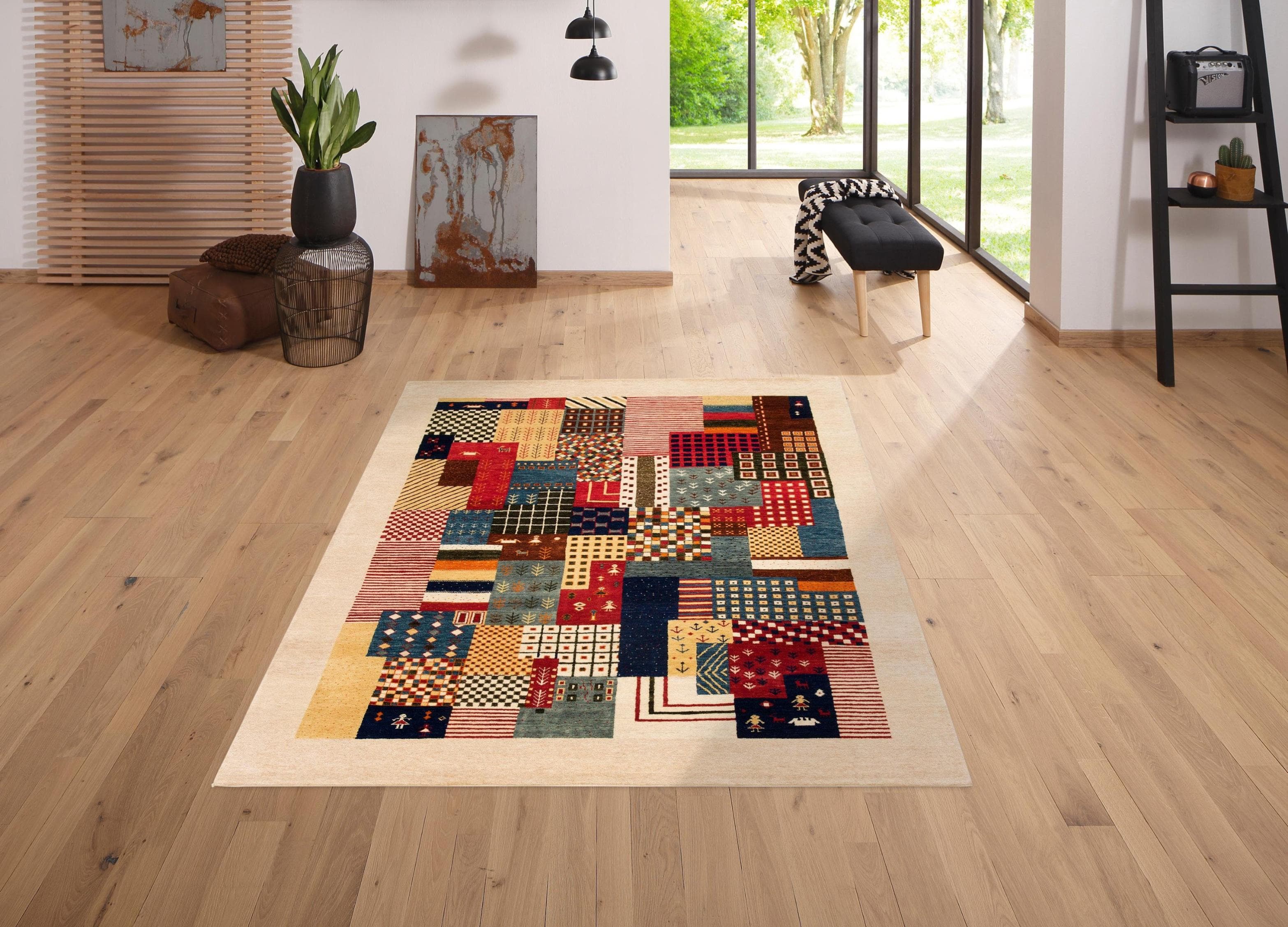 Wollteppich OTTO HOME Felia 200x250cm Patchworkdesign