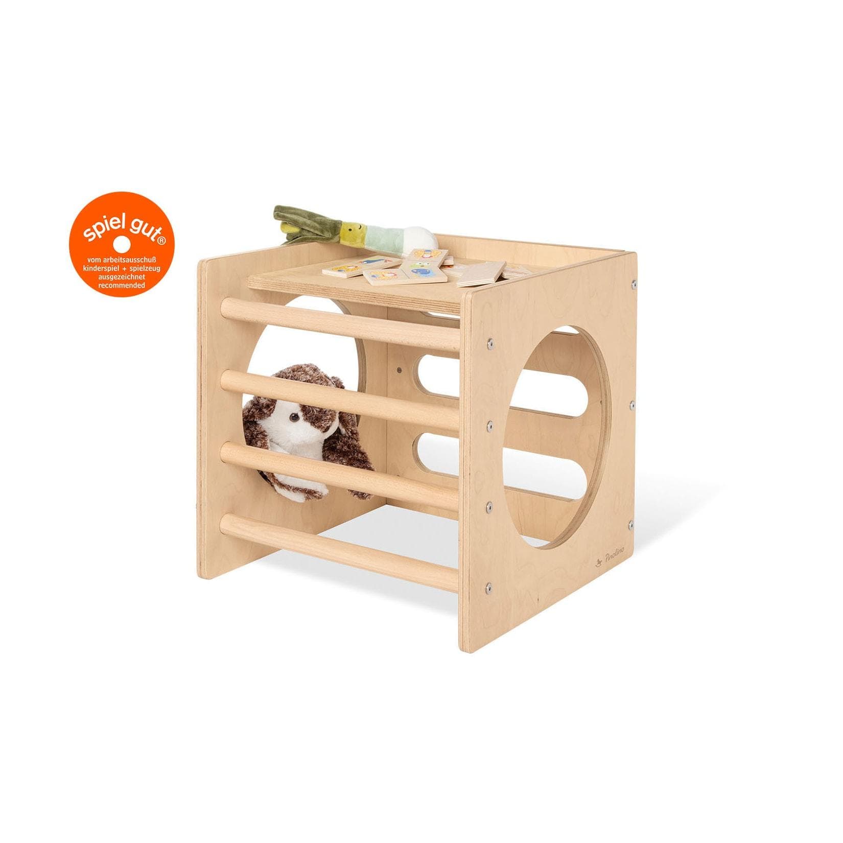 PINOLINO Kletterwürfel Kari Natur Birkensperrholz