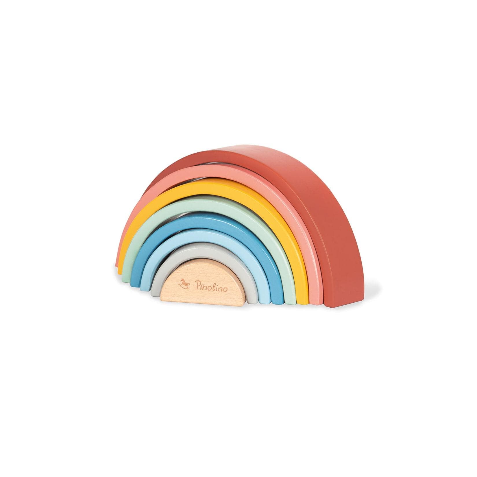 Pinolino® Stapelspielzeug Holz-Regenbogen Ruby 8-tlg.