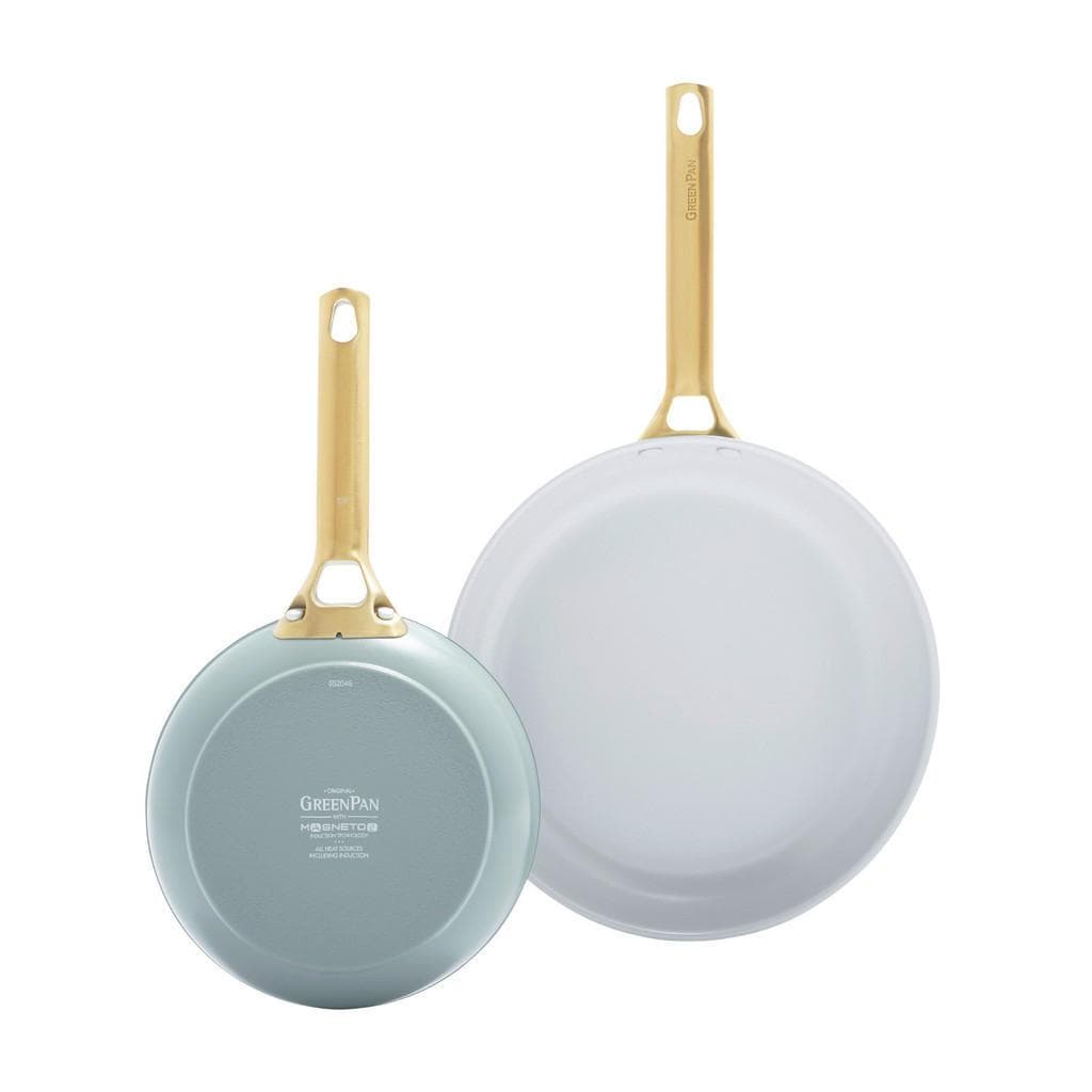 GreenPan Pfannenset Padova Reserve Weiß, Gold, Hellblau Metall 2-teilig PFAS-frei