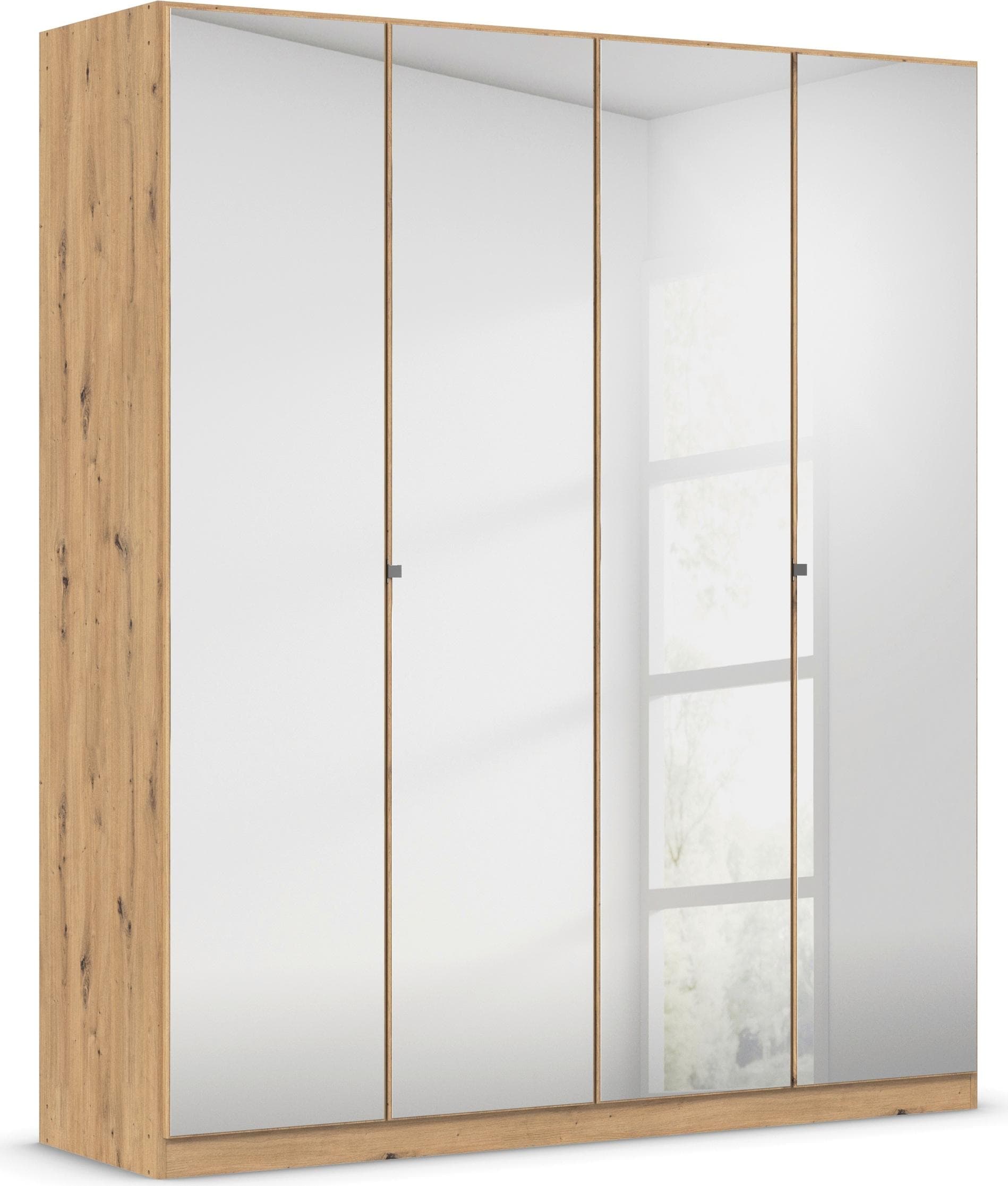 Rauch Reflect Drehtürenschrank mit Spiegelfront Eiche Artisan