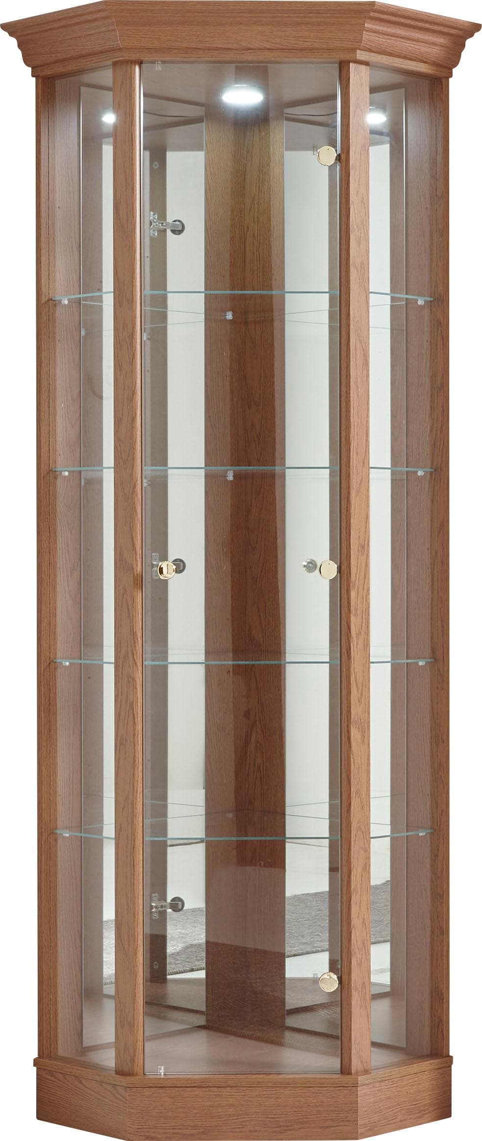 Eckvitrine Glasvitrine Glastür für Sammler