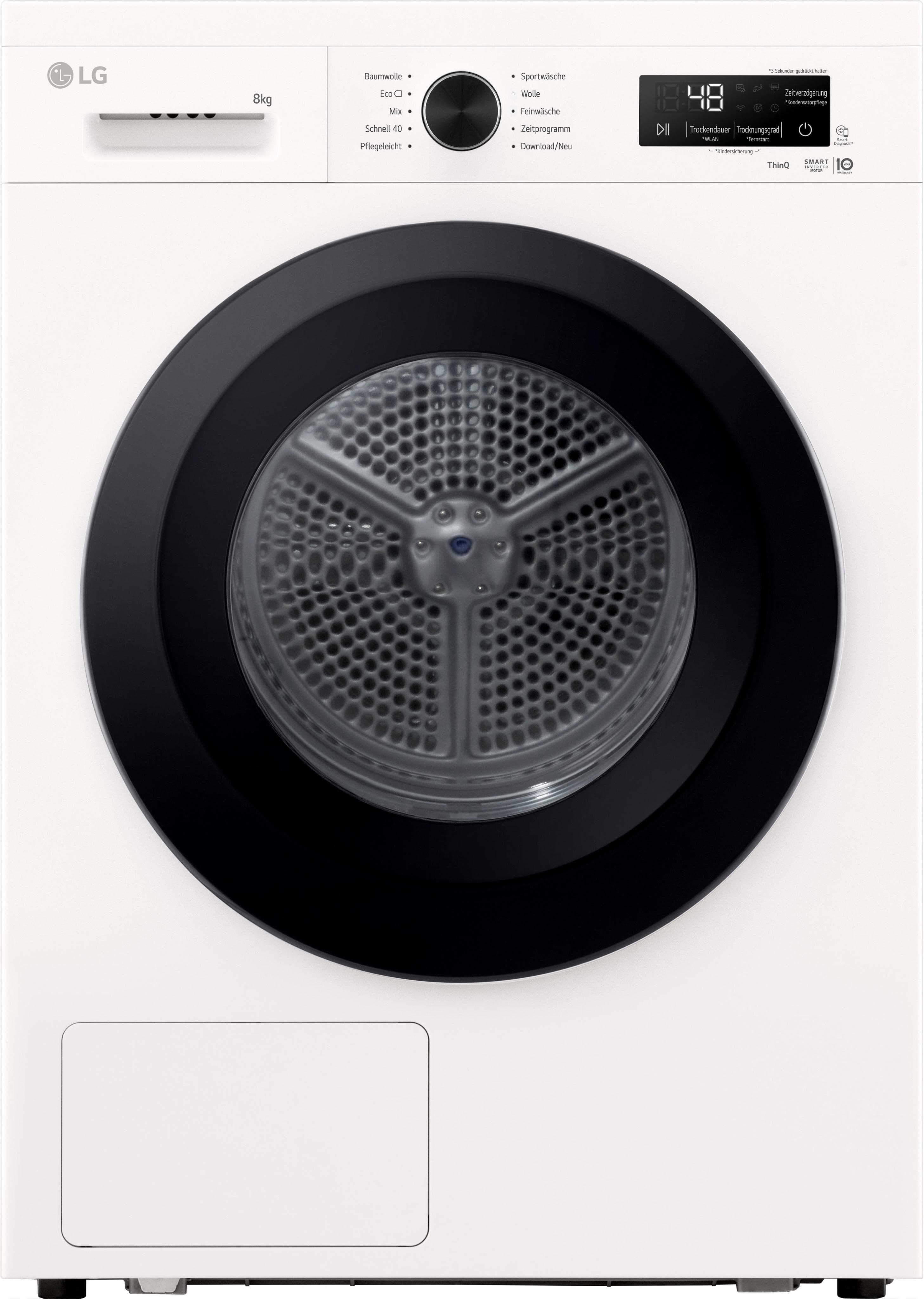 LG Wärmepumpentrockner RT80B3C 8 kg Weiß