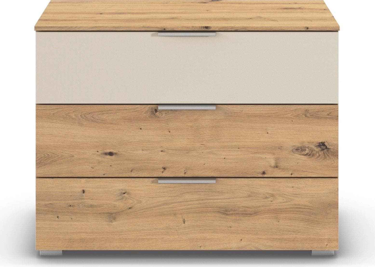 Schubkastenkommode RAUCH Astana Eiche Artisan Beige (Champagner) Holzwerkstoff