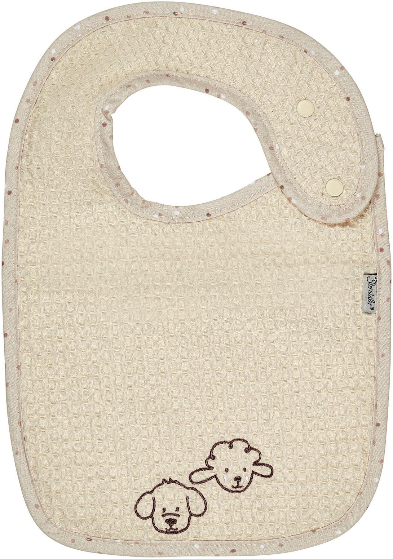 Lätzchen STERNTALER mit Einlage Bauernhof, Baby, beige, Baumwolle