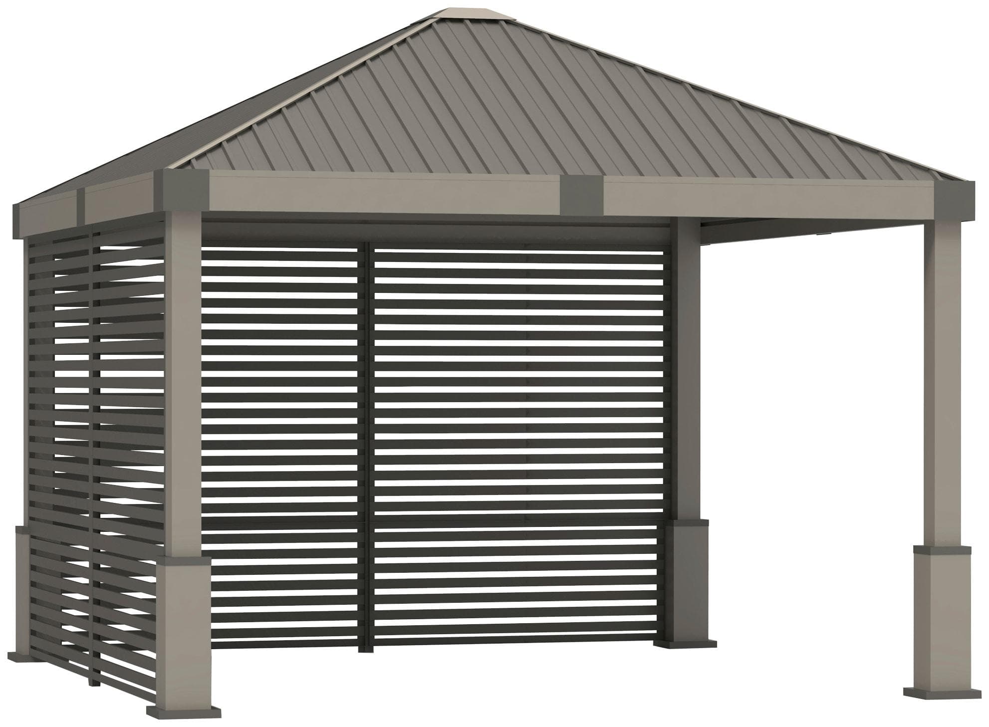Pavillon SOJAG Nanda 12x12 Beige Aluminium