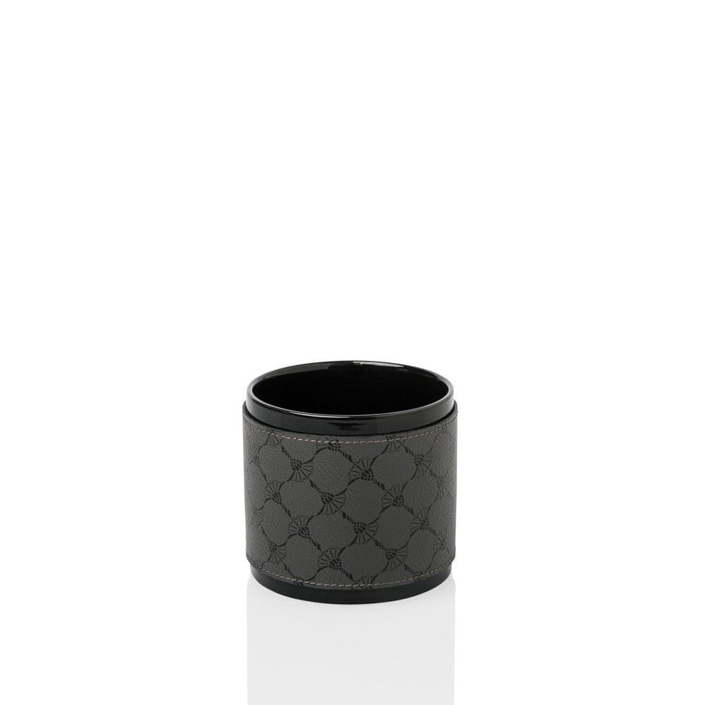 Joop! Zahnputzbecher Cornfloweraccessoires Anthrazit Schwarz Lederoptik