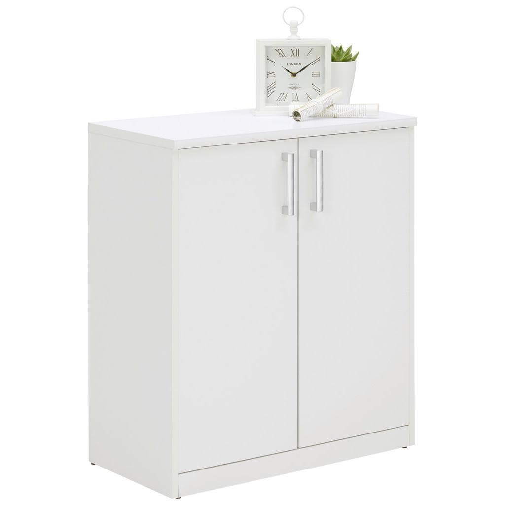 Xora Kommode Weiß Holzwerkstoff 2 Fächer